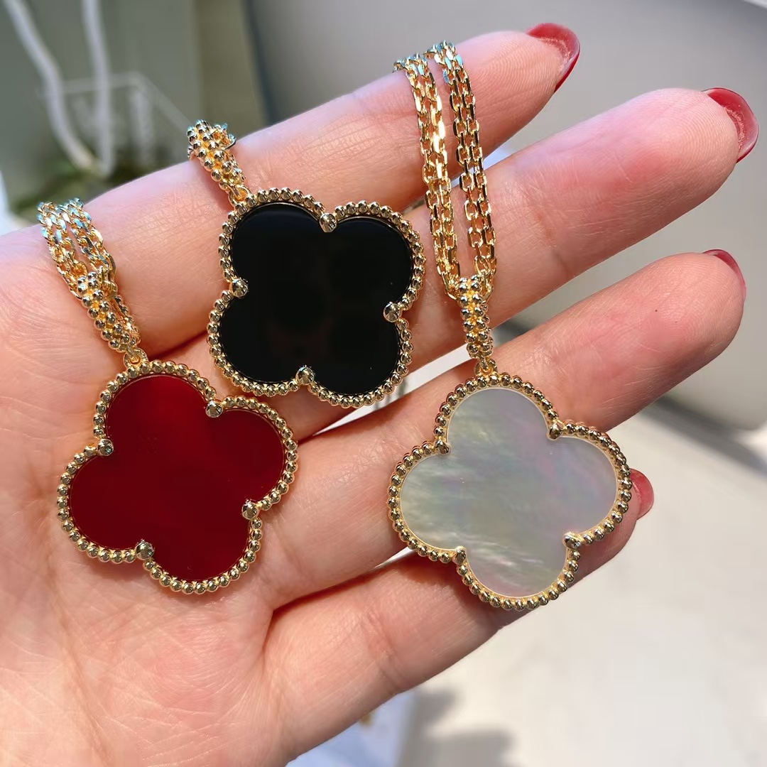 VCA Vintage Alhambra Pendant Large Clover Sweater Necklace - Original Replica Club