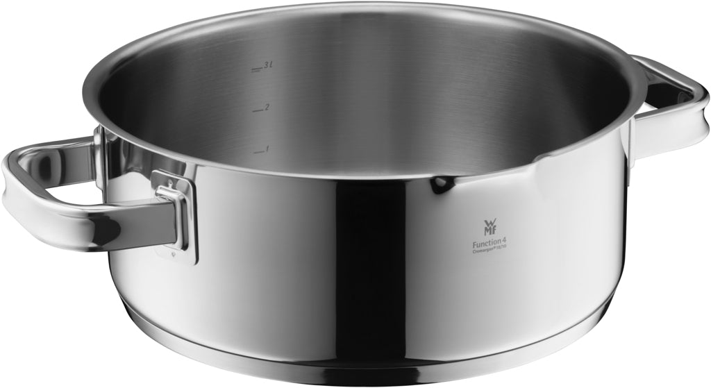 WMF Function 4 Kookpan laag - Ø240mm - Rood