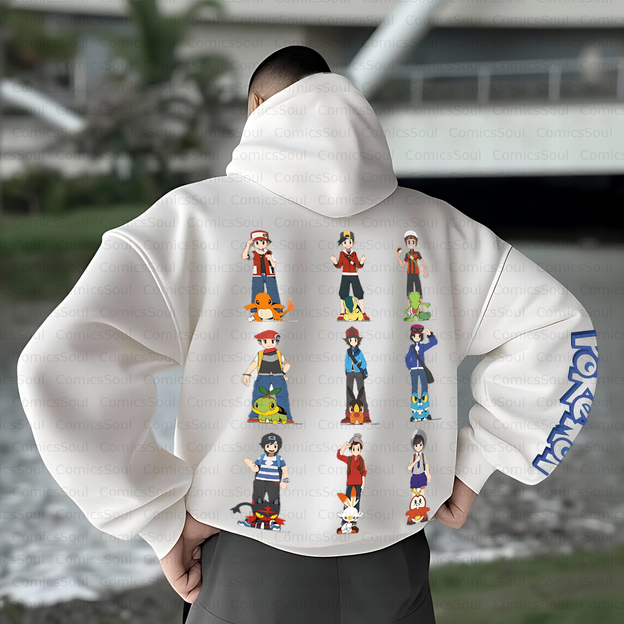 Unisex Anime Inspired Vintage Plush Hoodie
