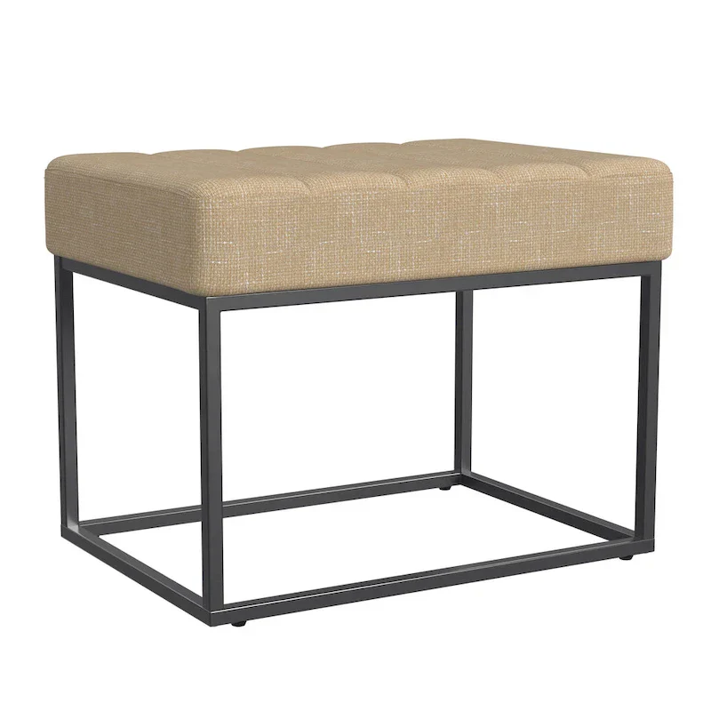 HomePop Theodore Upholstered Ottoman