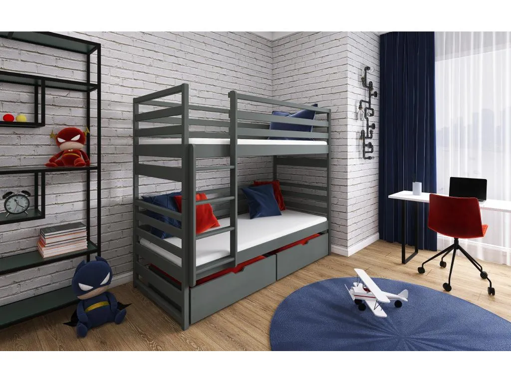 Litera Mueblestop BB014 80x190 cm Grafito LGLH24275