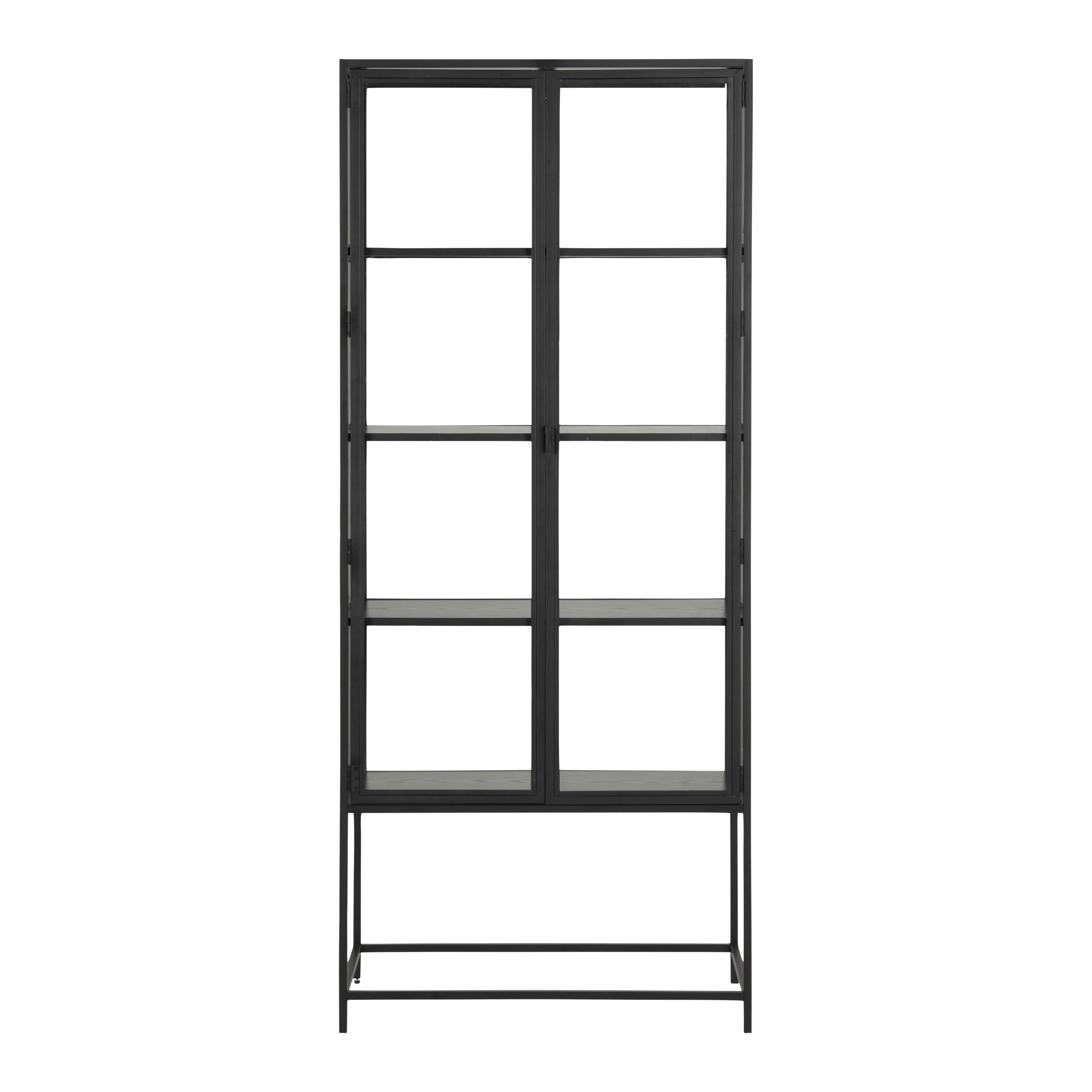 Blokker Jaxon Vitrinekast 185,6 x 77 cm - Zwart