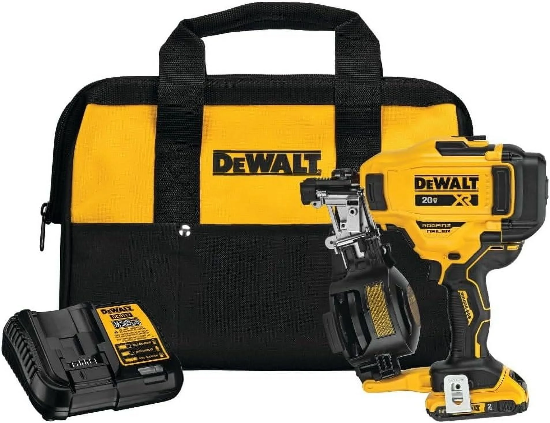 Dewalt 20V Max 15 Cordless Coil Roofing Nailer Kit - Image 2