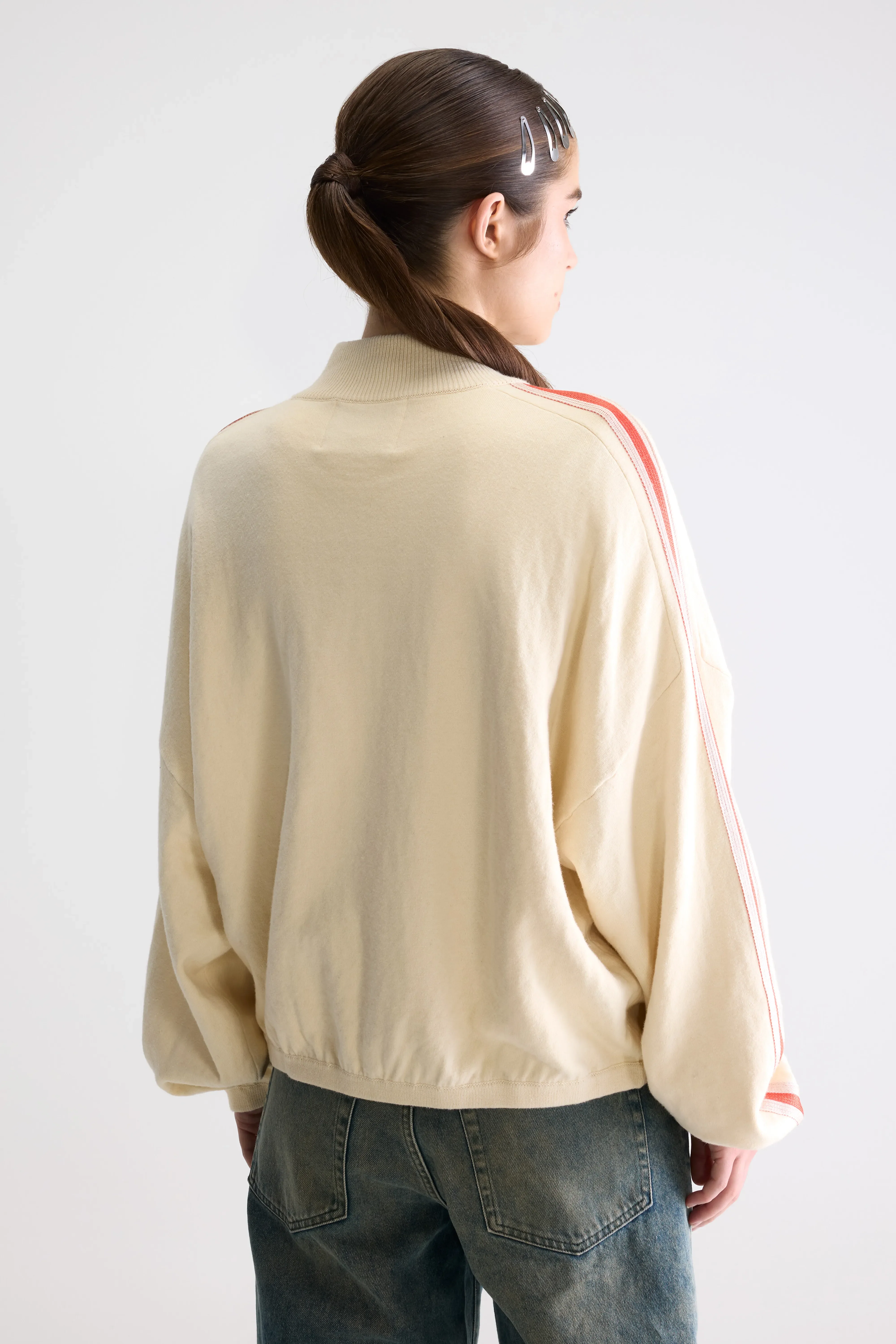 Bellerose Gerta zip-up cardigan (261 / W / MILKY WAY)