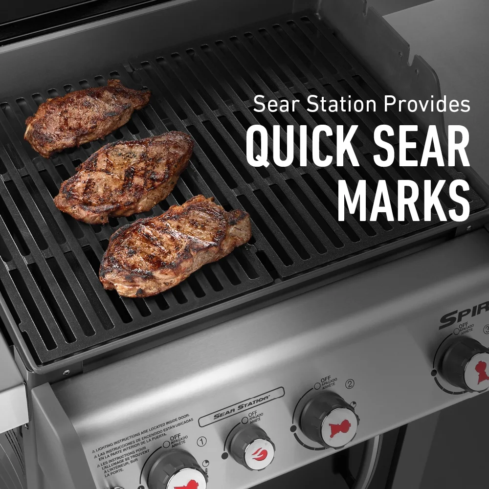Weber Spirit E-330 Lp Gas Grill Black - Image 8