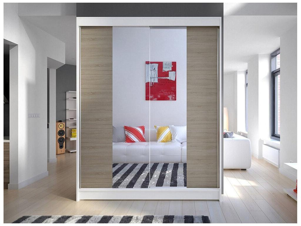 Armario Habitarluz 141 Habitarluz | Blanco 200x150x58cm Puertas de armario - Correderas 49954DCDZ