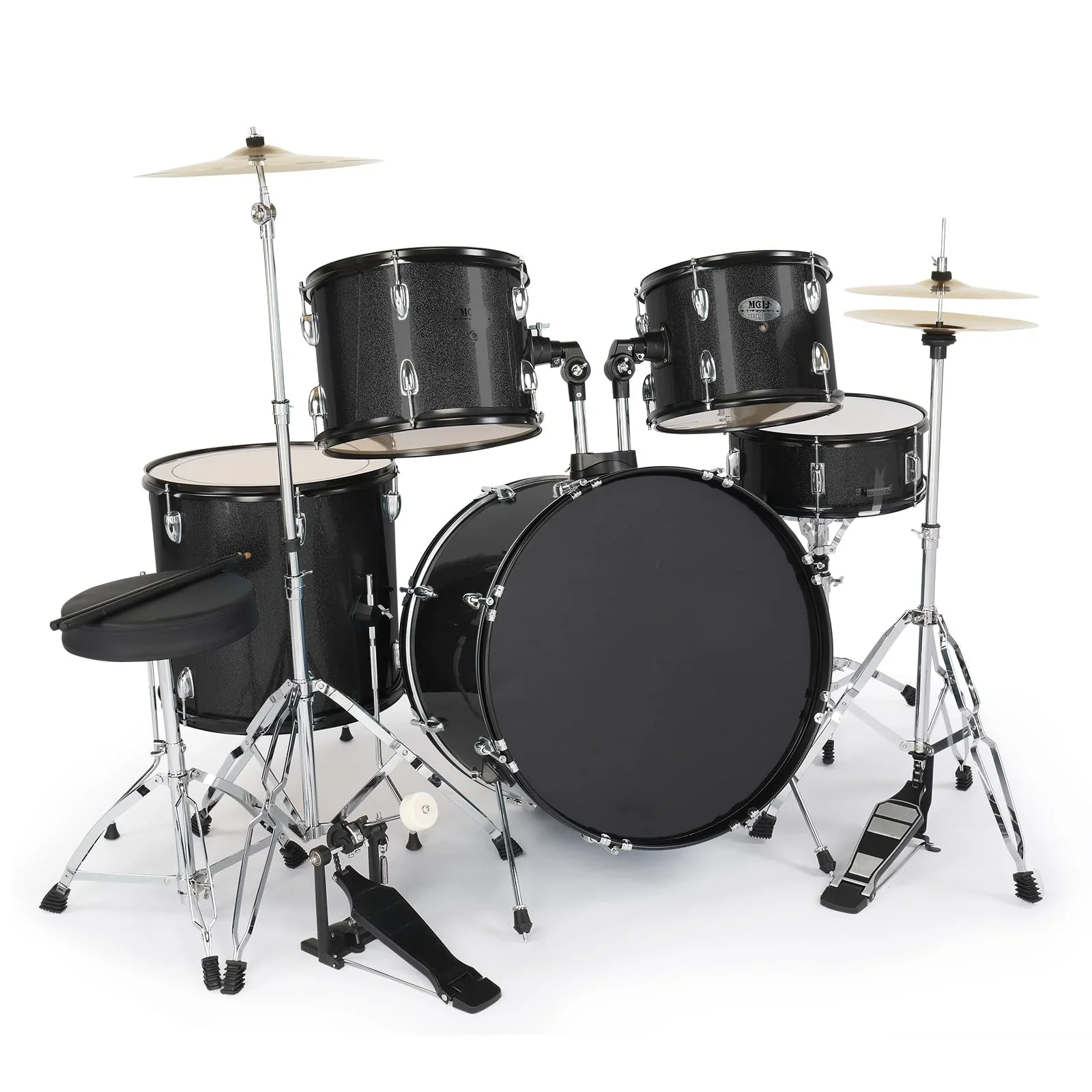 Ktaxon 5-Piece Adult Drum Set, 22 Inch Full-Size Drums Kit - Image 2 Ktaxon 5-Piece Adult Drum Set, 22 Inch Full-Size Drums Kit - Image 2