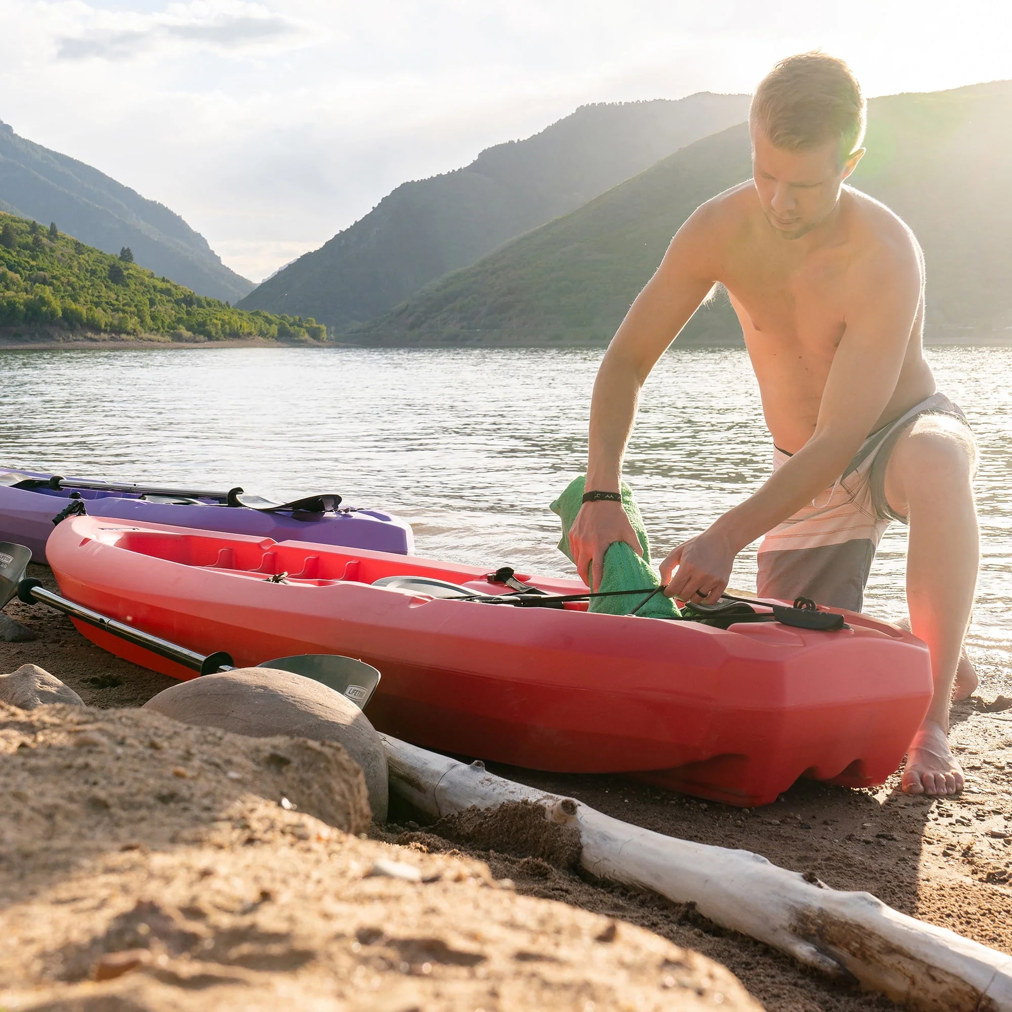 Lifetime Daylite 8 ft Sit-on-Top Kayak, Red (90775) - Image 7