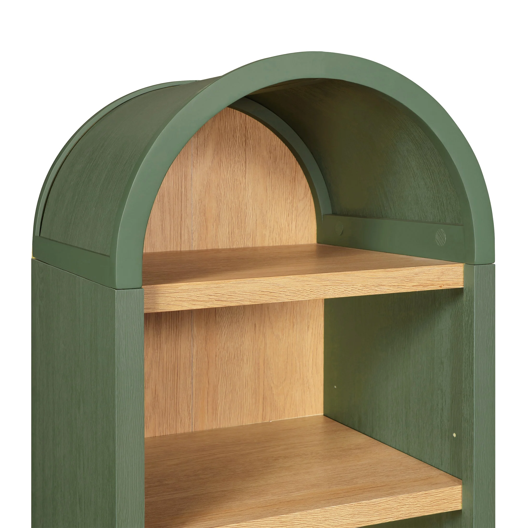 Better Homes & Gardens Juliet Narrow Arch Bookcase, Rich Black and Light Honey - Image 37
