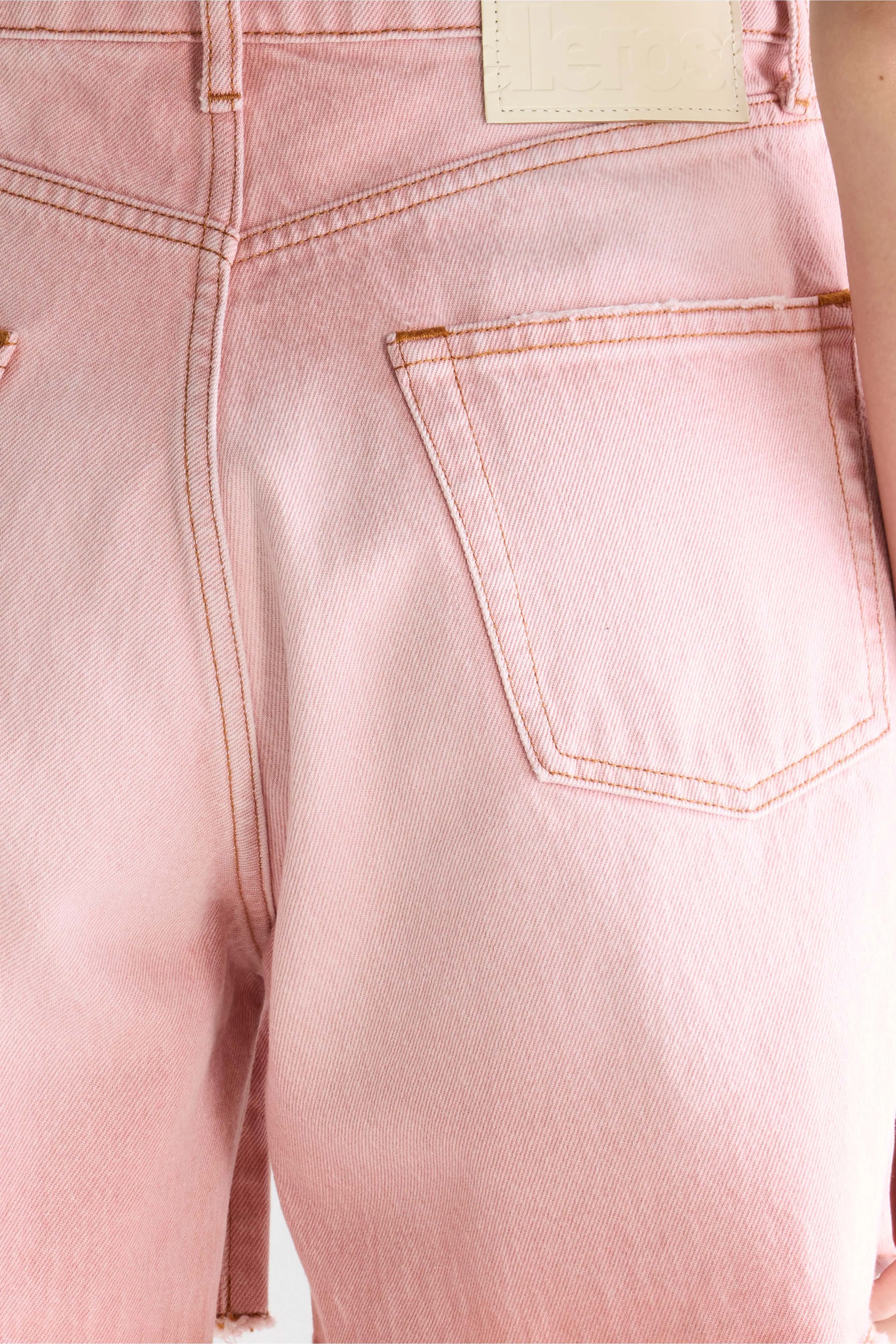 Bellerose Pactol wide denim shorts (261 / W / PINK SNOW)