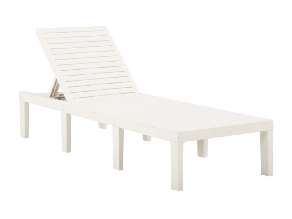 Sillón de plástico blanco