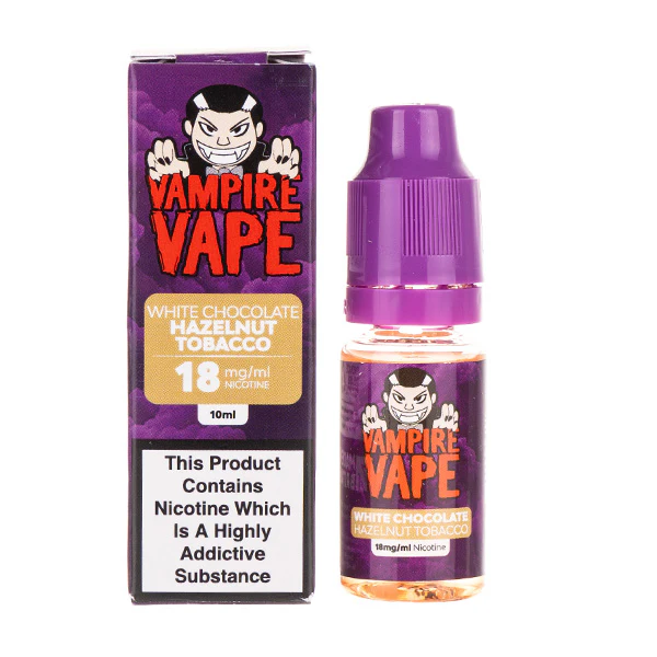 vampire vape nicotine White Chocolate Hazelnut Tobacco E-Liquid By Vampire Vape