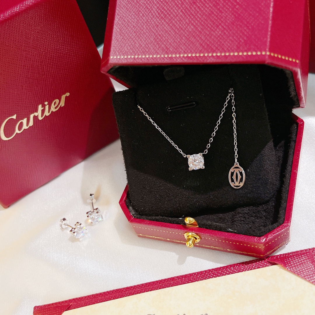 Cartier Claw Drill Diamond Necklace - Original Replica Club