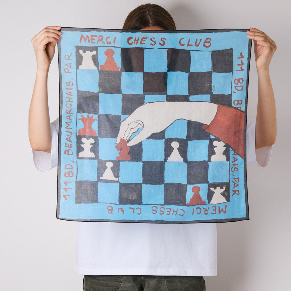 Merci - Bandana Ars Vivendi Virtus Est - Bleu Chessclub