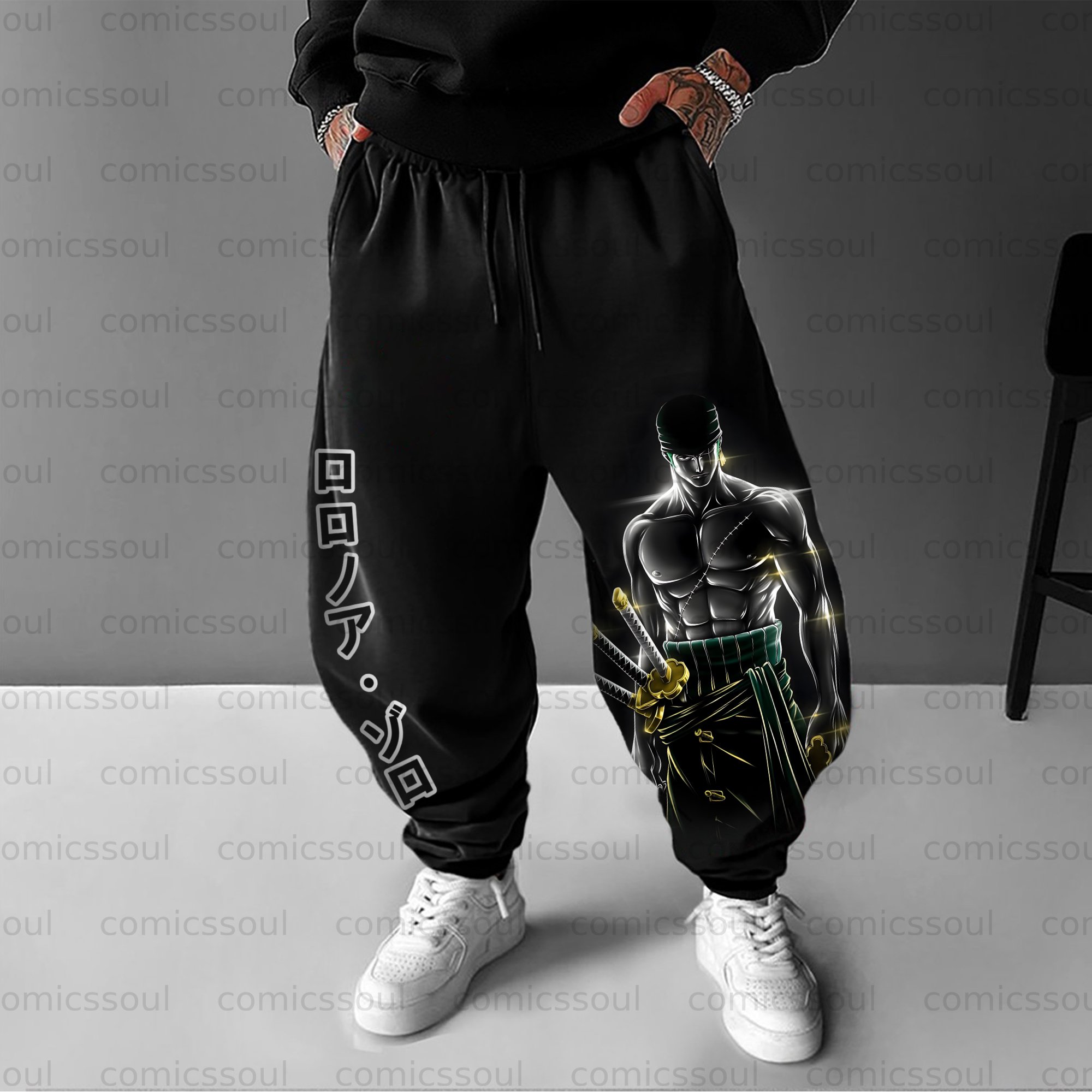 Unisex Anime Inspired Vintage Pants
