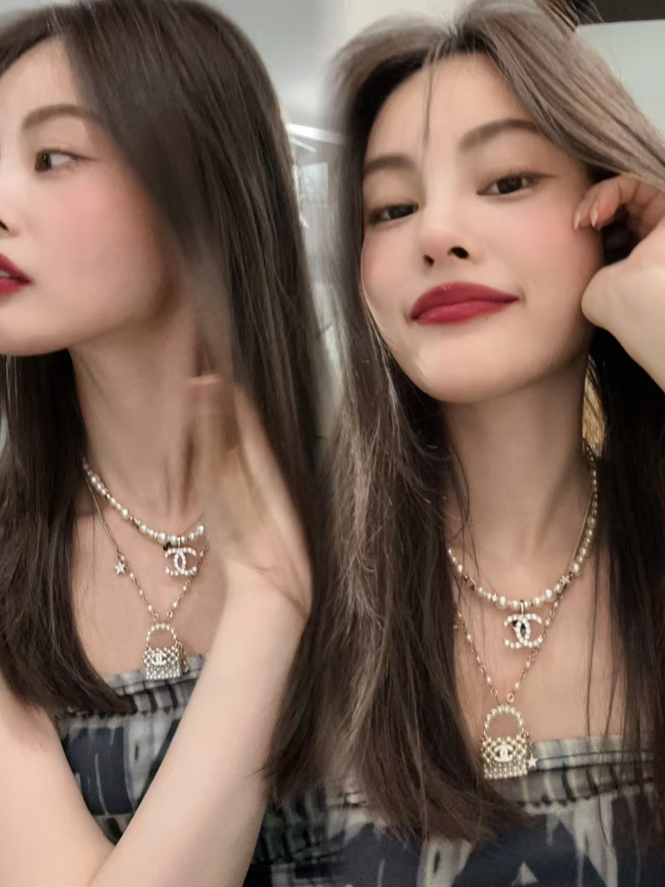 Chanel Pearl Bag Pendant Necklace - Original Replica Club