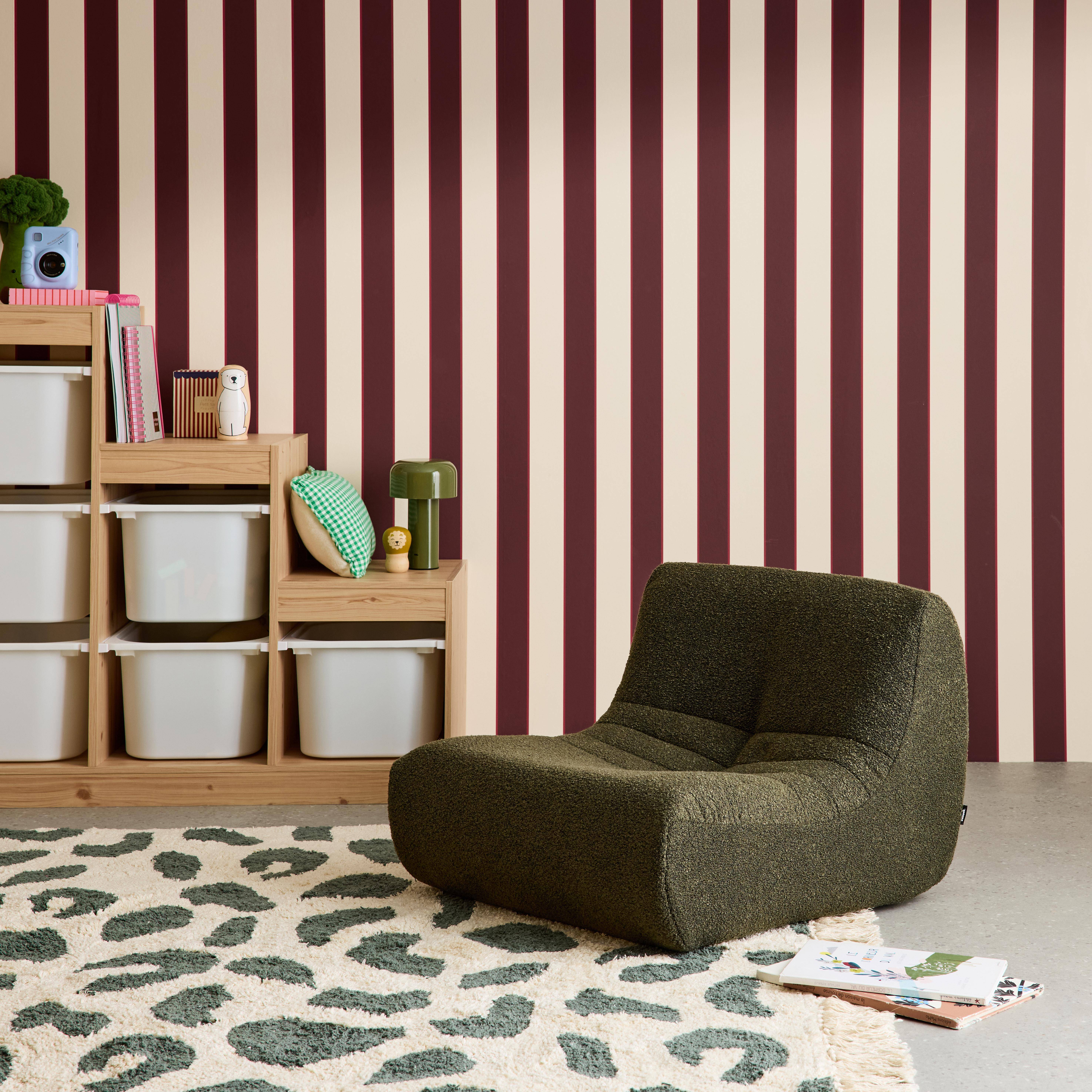 Sokol kids - Sillón infantil de una plaza con tejido borreguito texturizado, 1 plaza
