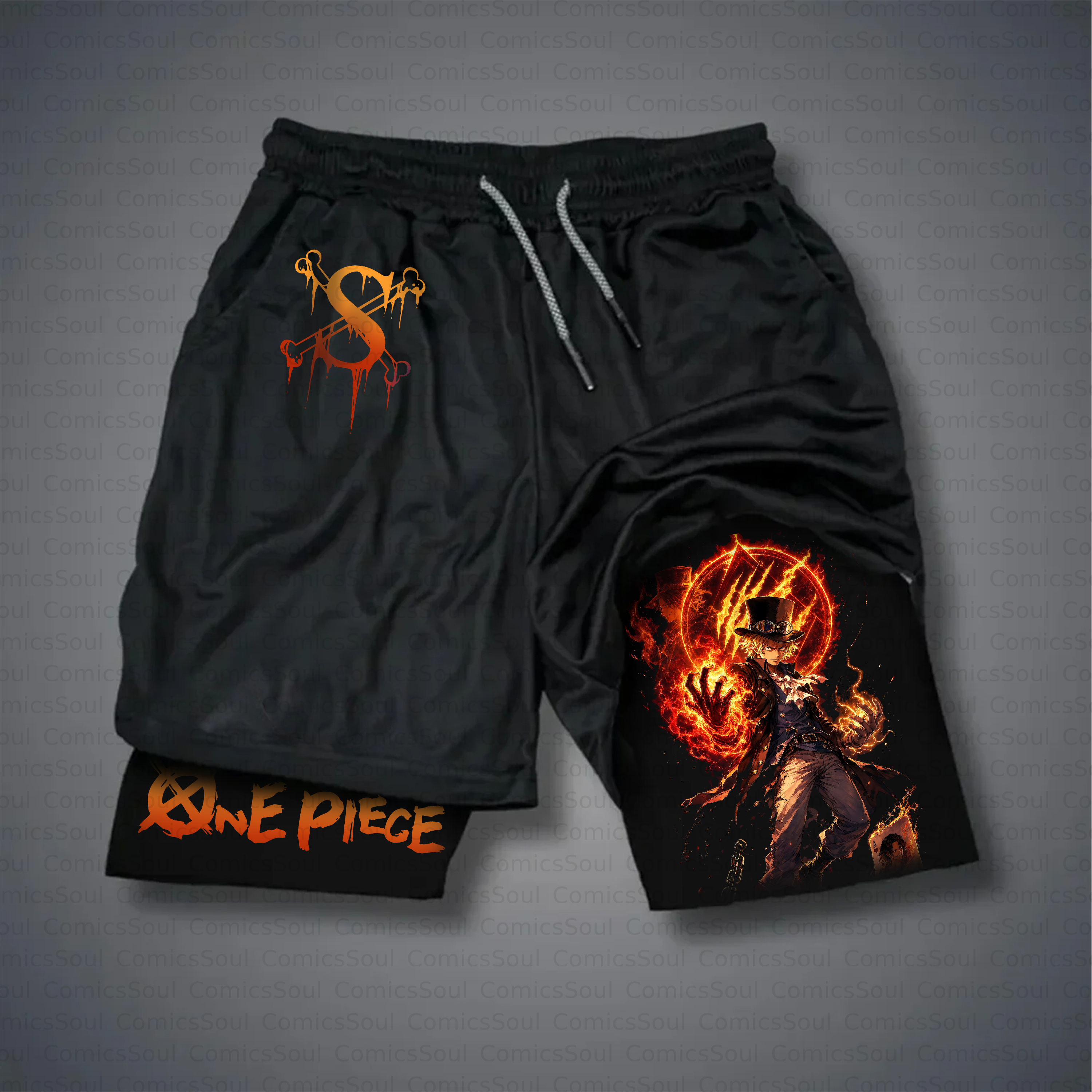 Unisex Casual Anime Style Shorts