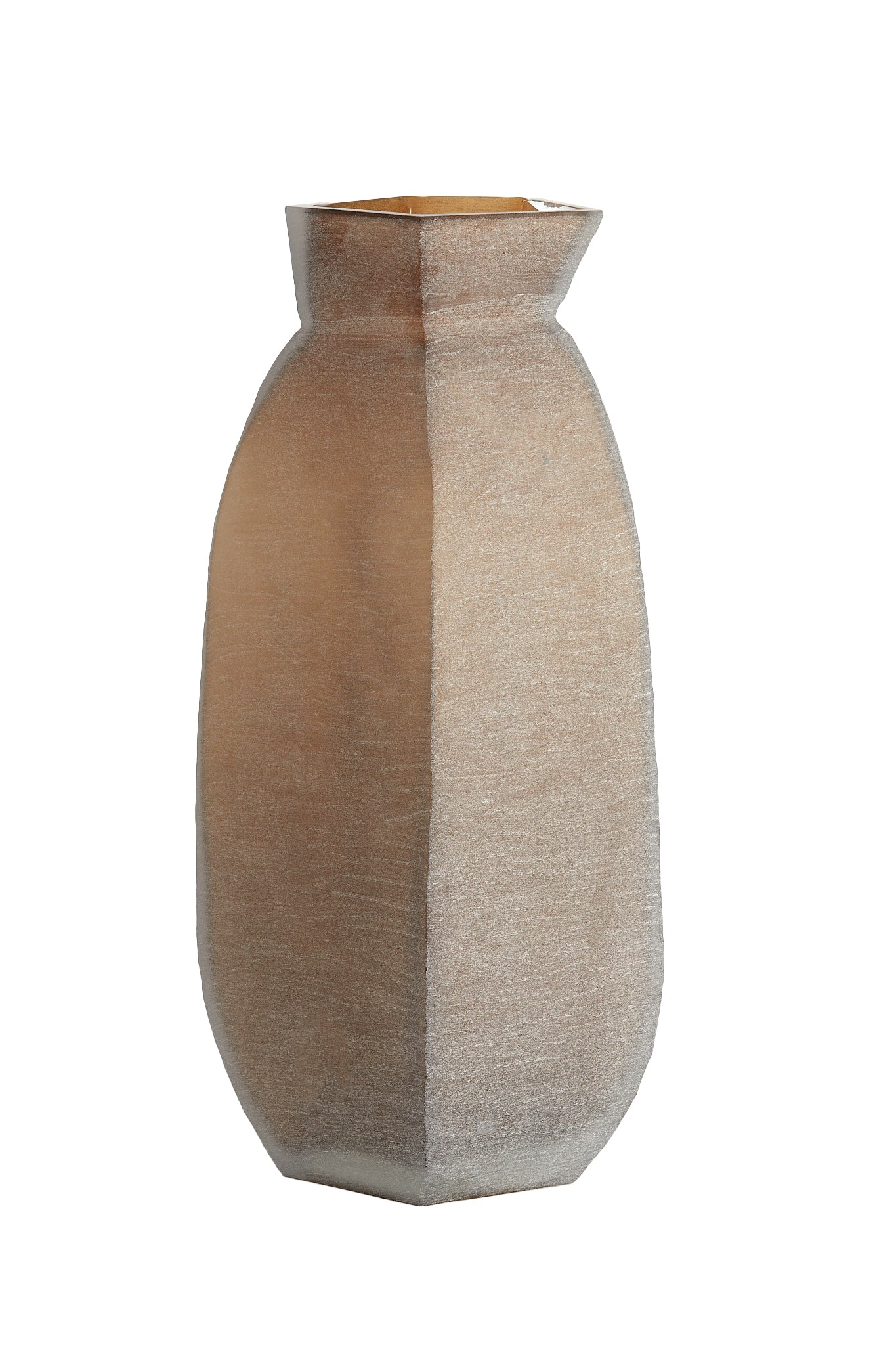 Light&living Vaas 24,5x22,5x50,5 cm VELIKO glas donker bruin