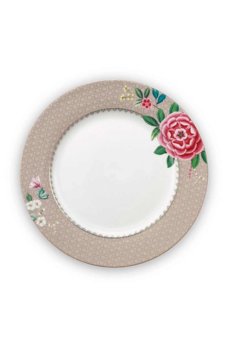 Plate Blushing Birds Khaki 26.5cm
