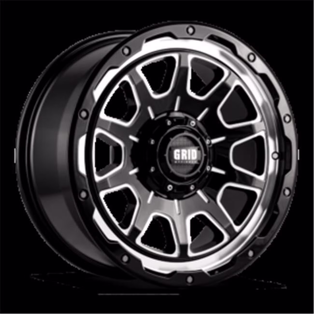 E179237M18 17 x 9 GD15 - 12 mm Offset 6 x 135 Gloss Black with Milled Wheel - image 1