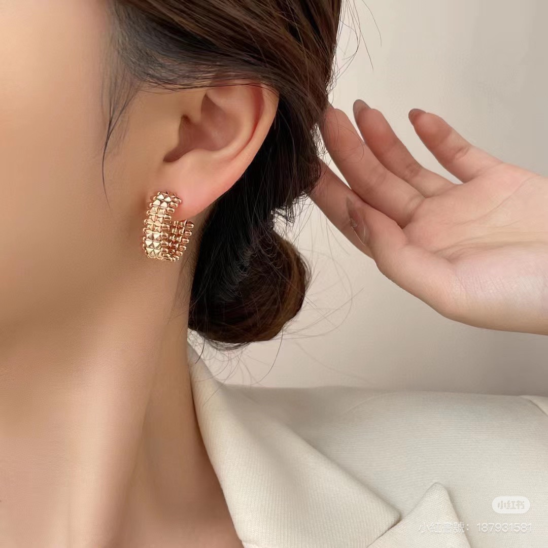 Cartier Clash de Cartier Hoop Earrings, Double Row - Original Replica Club