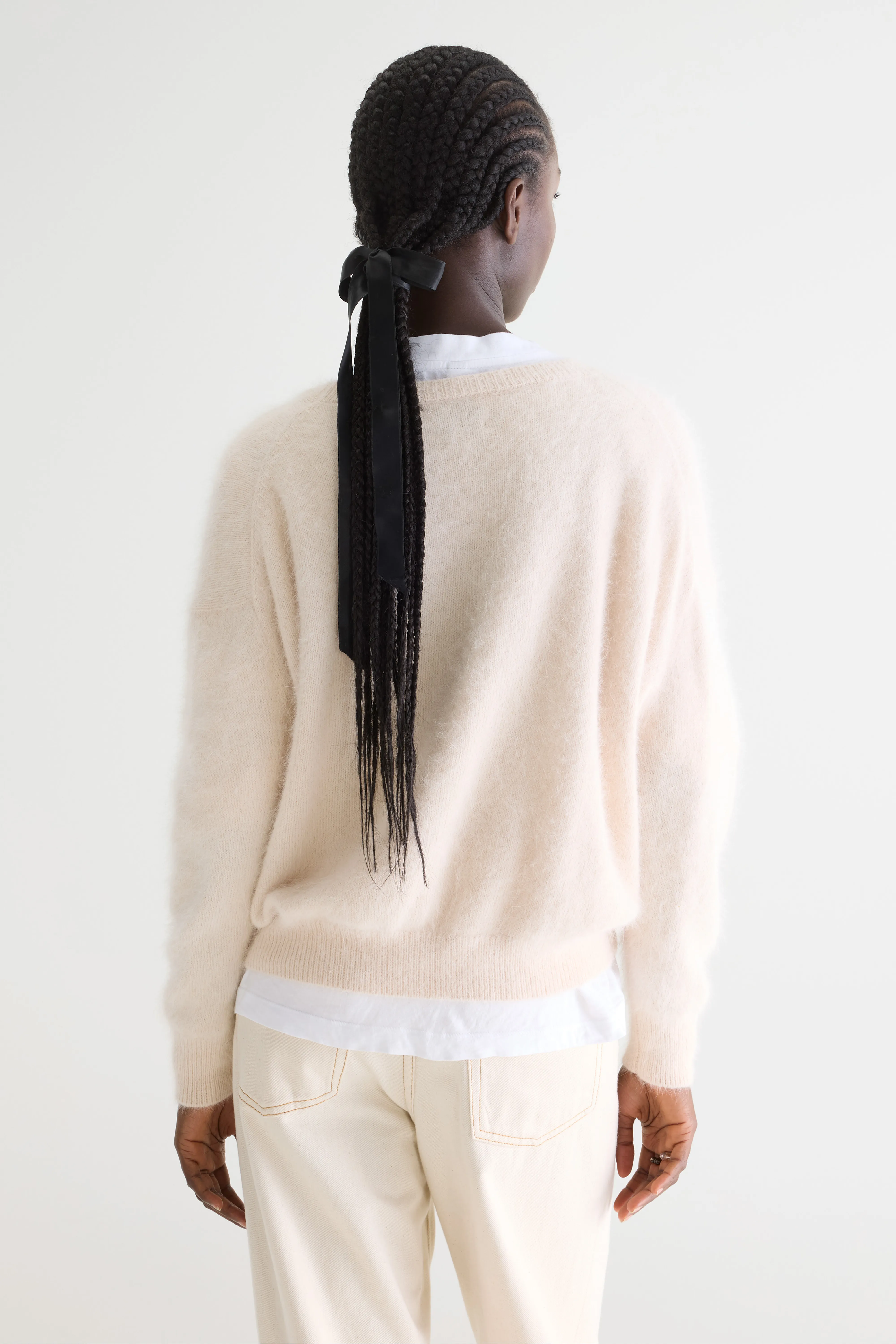 Bellerose Datus angora-blend ecru sweater (252 / W / PARCHEMIN)