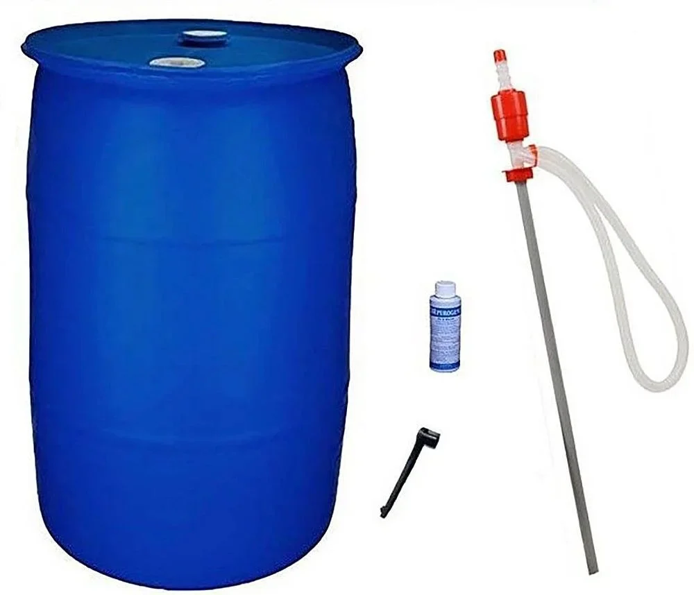 55 Gallon Emergency Water Storage HDPE Barrel Combo Pack - 23 x 23 x 34 in - Image 5 55 Gallon Emergency Water Storage HDPE Barrel Combo Pack - 23 x 23 x 34 in - Image 5