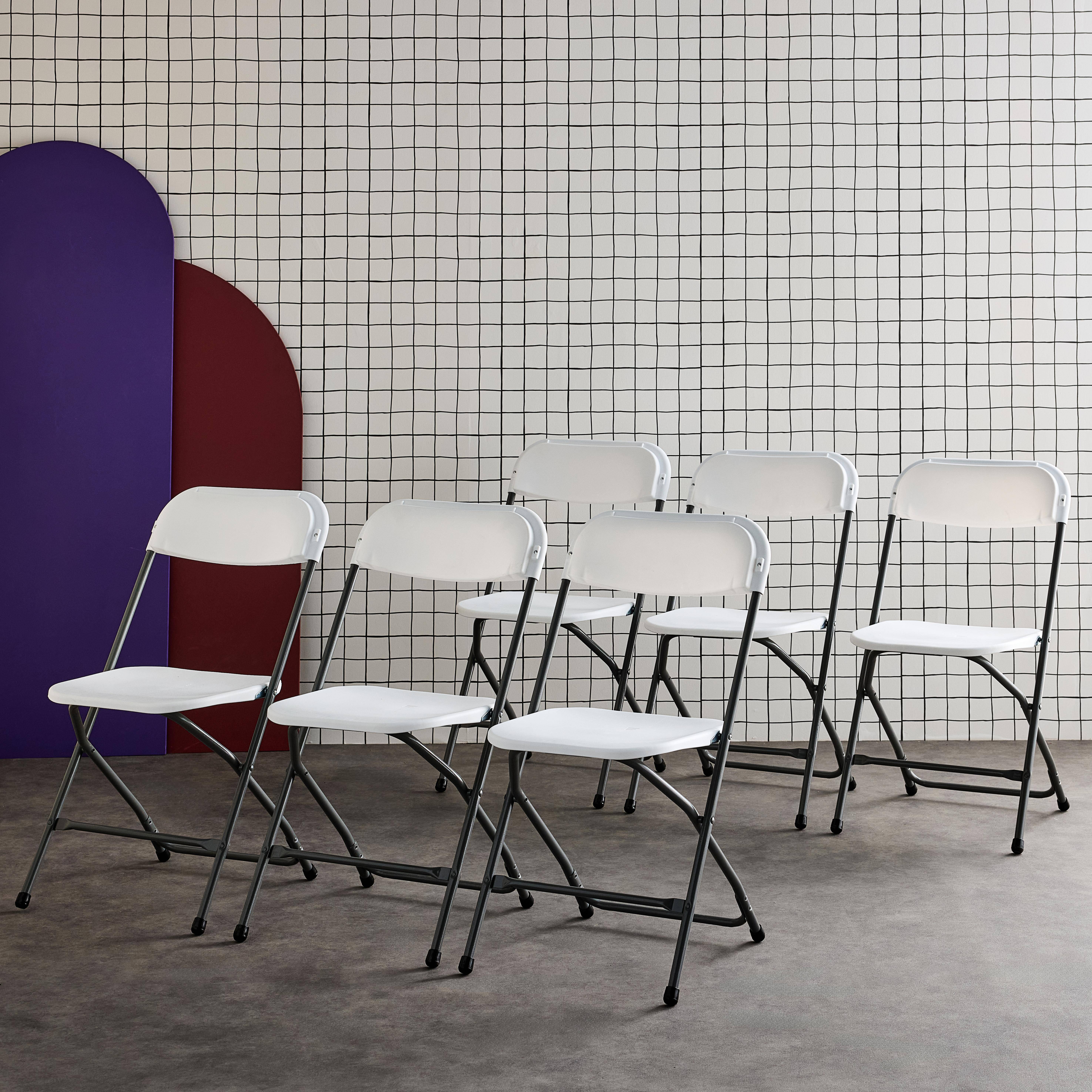 Fiesta x6 - Sillas plegables para eventos, set de 6