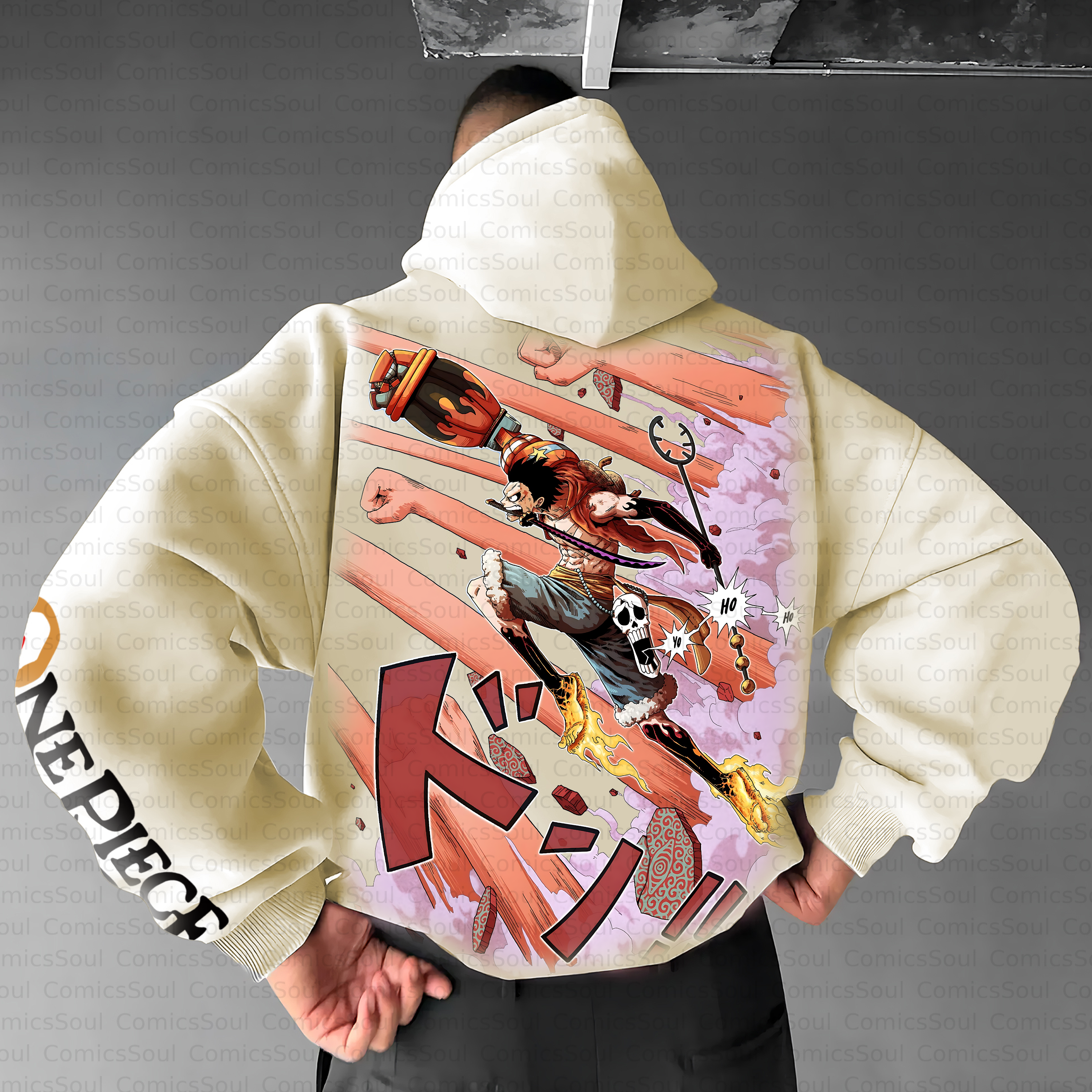 Unisex Anime Inspired Vintage Plush Hoodie