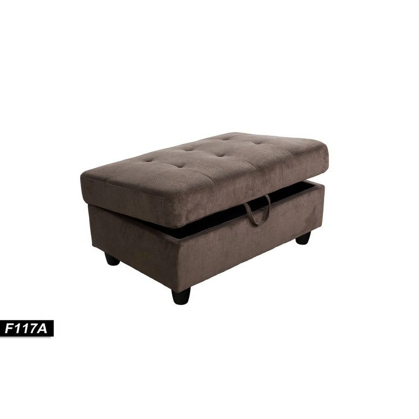 Harlee 112" Wide Corner Sectional with Ottoman - Image 4