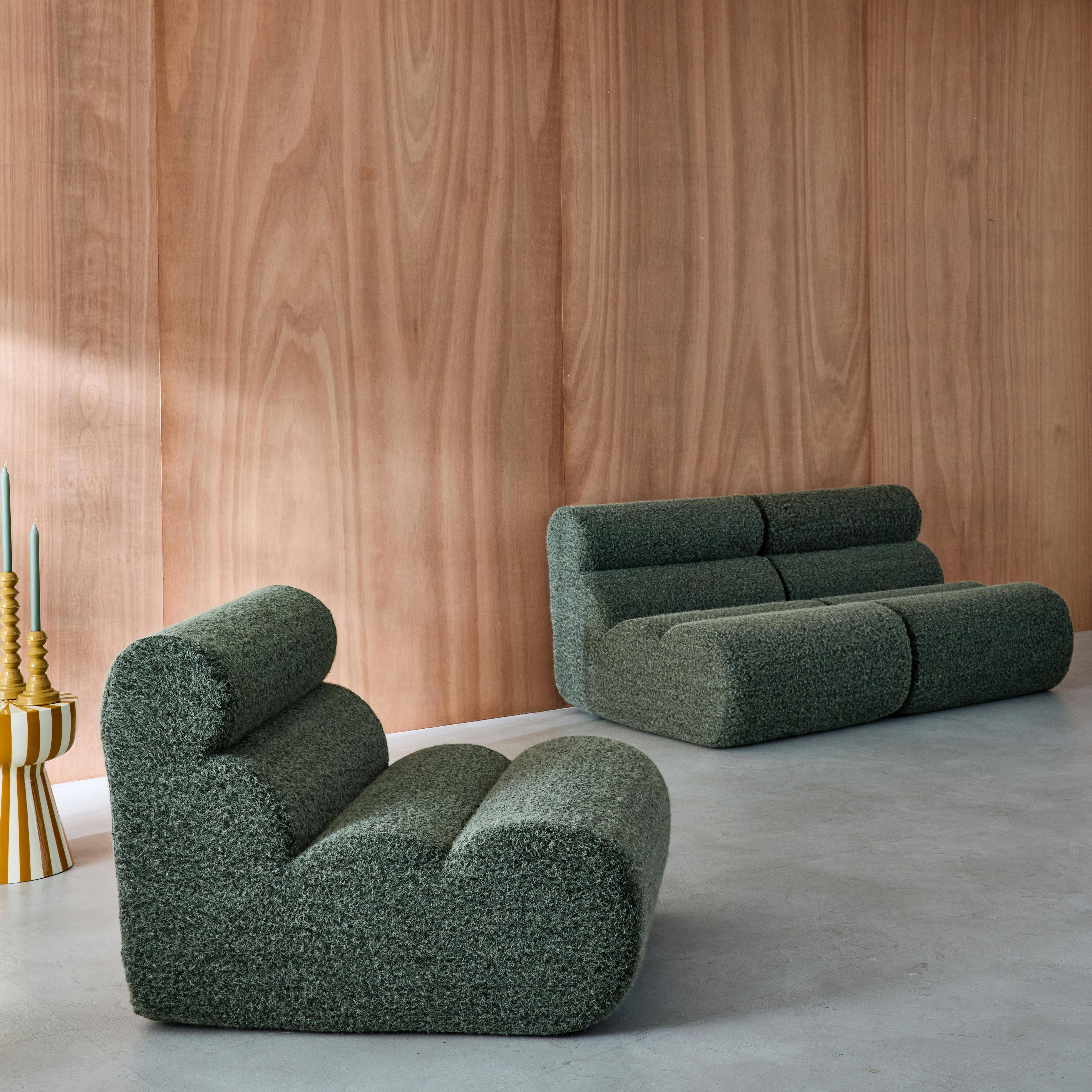 Nova alpaca - Sofá modular con efecto alpaca, 3 plazas