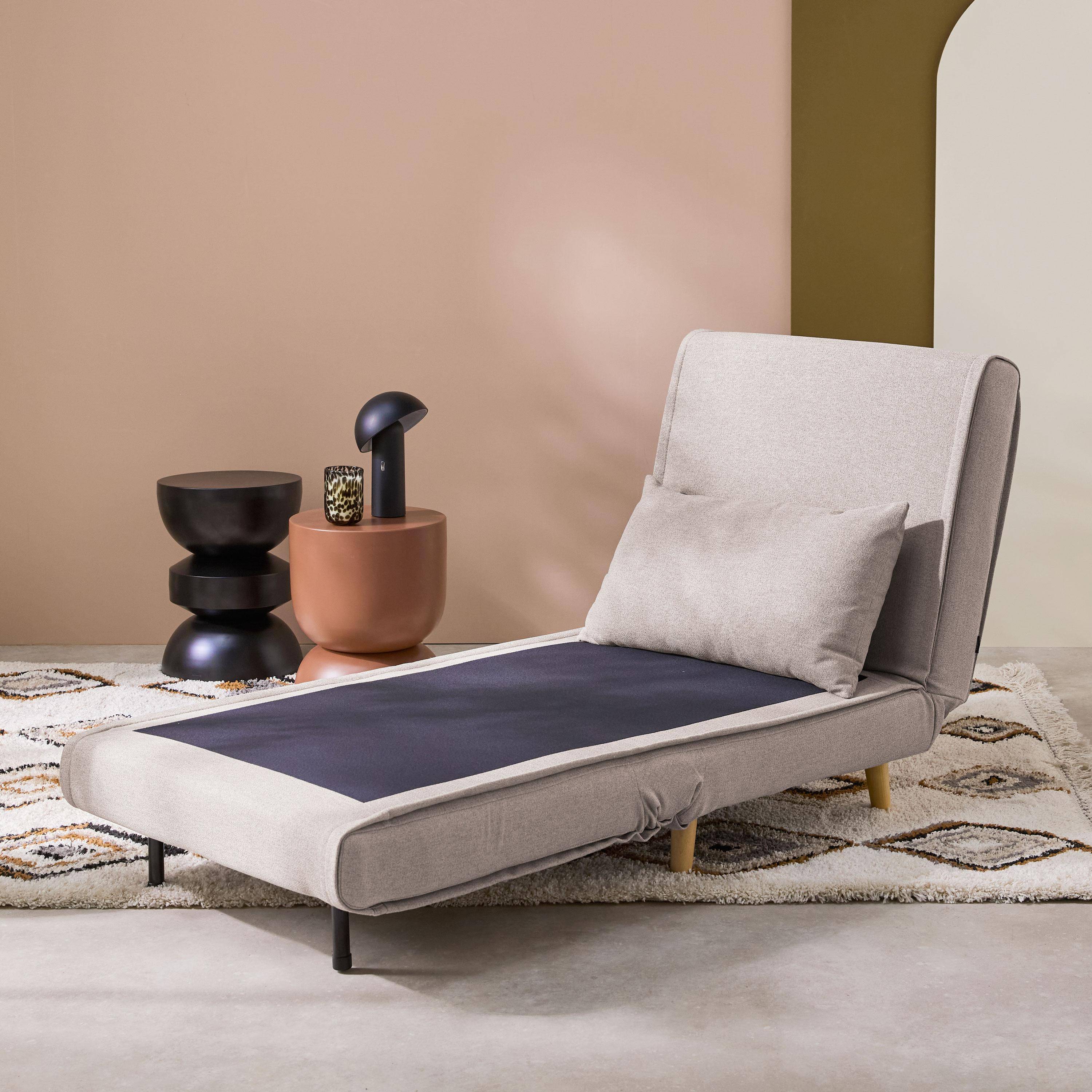 Guest - Silla convertible en cama tela base madera