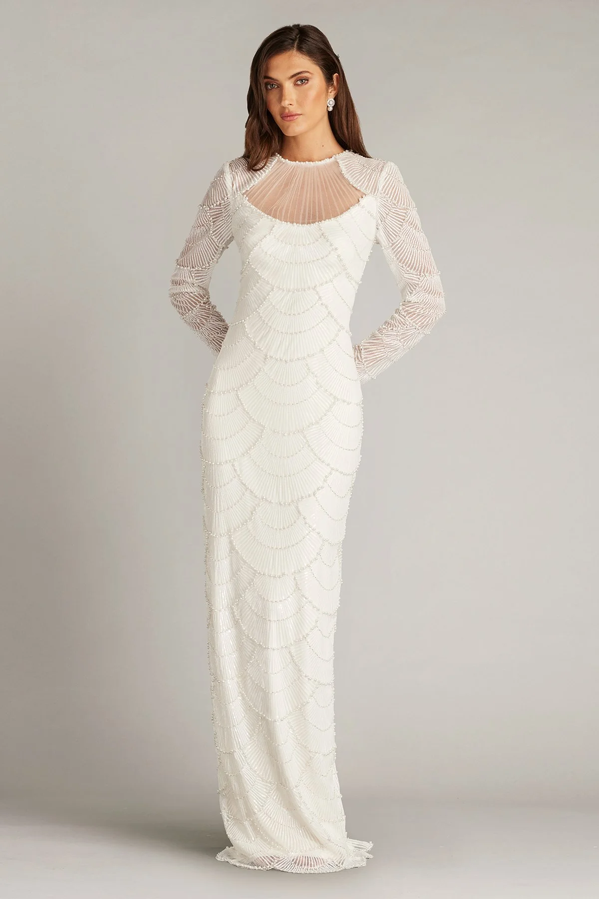 Delmar Shell Embellished Gown - Special Events Unlimited