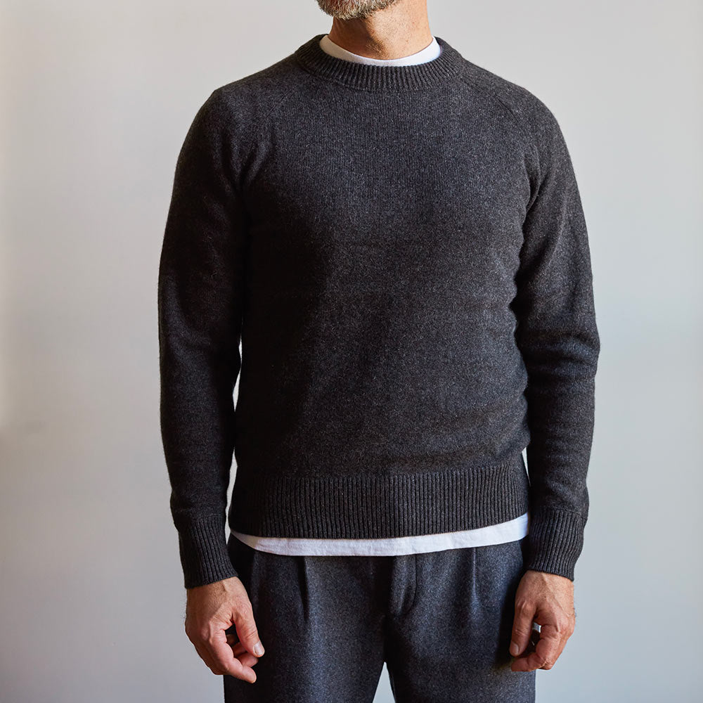 Merci - Pull Sweat Man en cachemire - Charbon