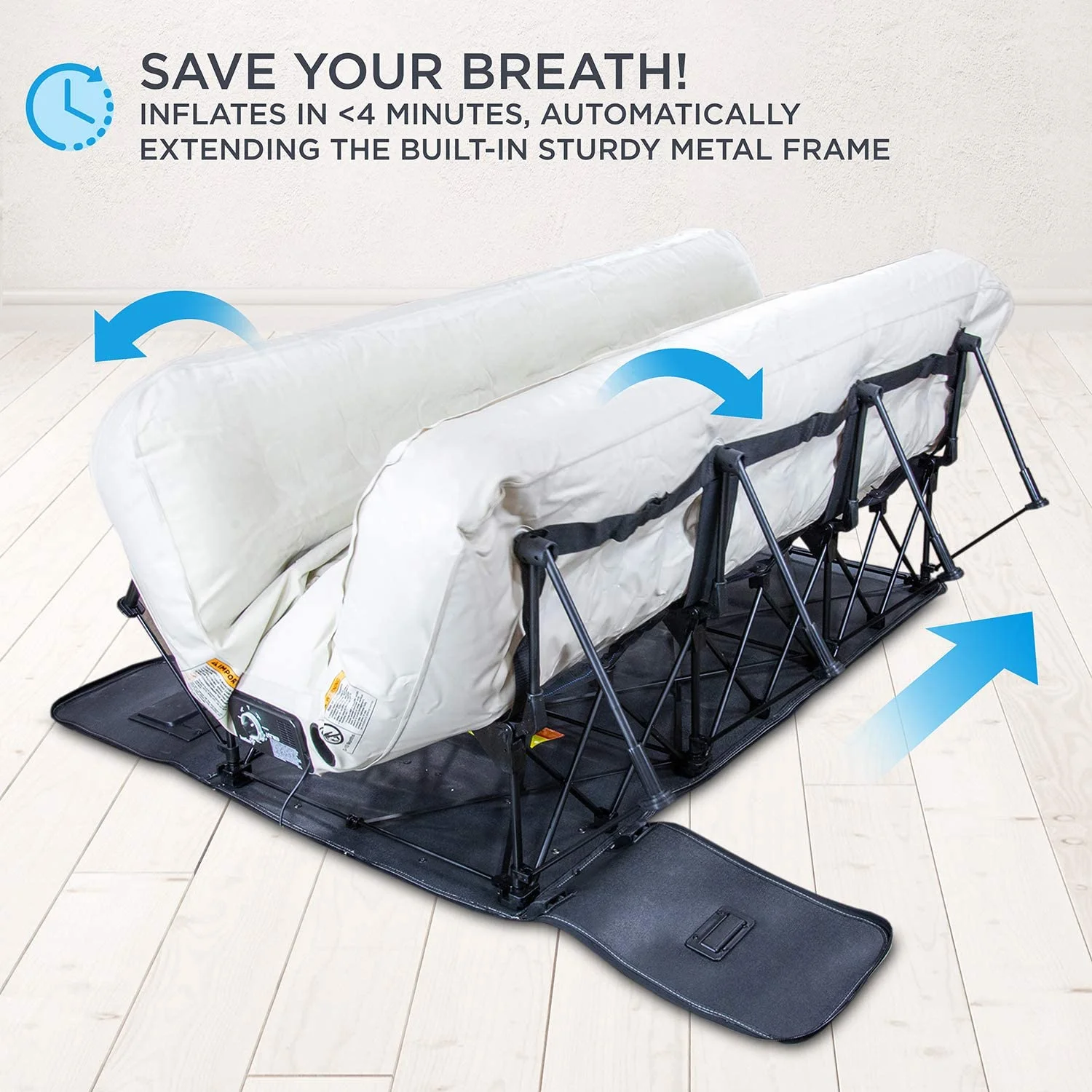 Ivation EZ-Bed 10 in Portable Air Beds with Built-in Pump, Full - Image 6