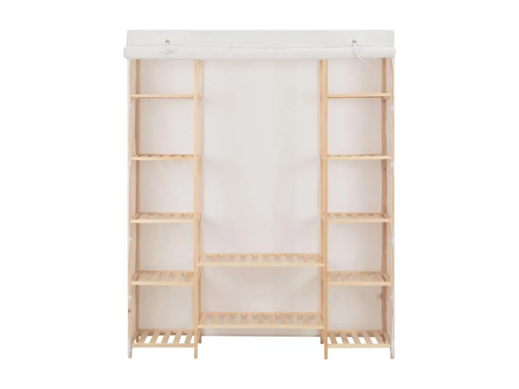 Armario Blanco 135x40x170 cm Tela 57282xfko