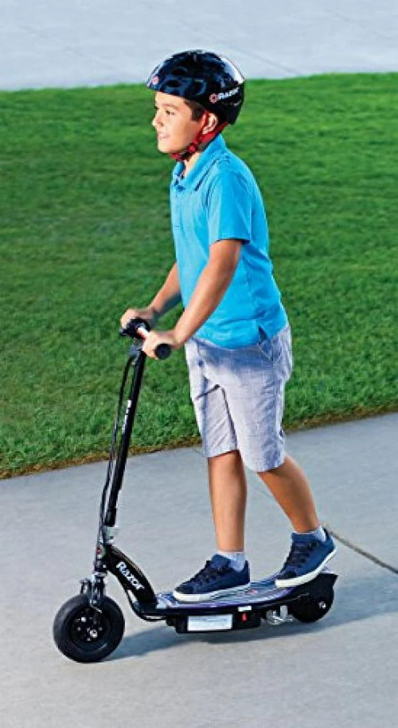 Razor E100 Glow Light-up Electric Scooter. up to 10 mph. Air-filled Front Tire. for Child Ages 8+
