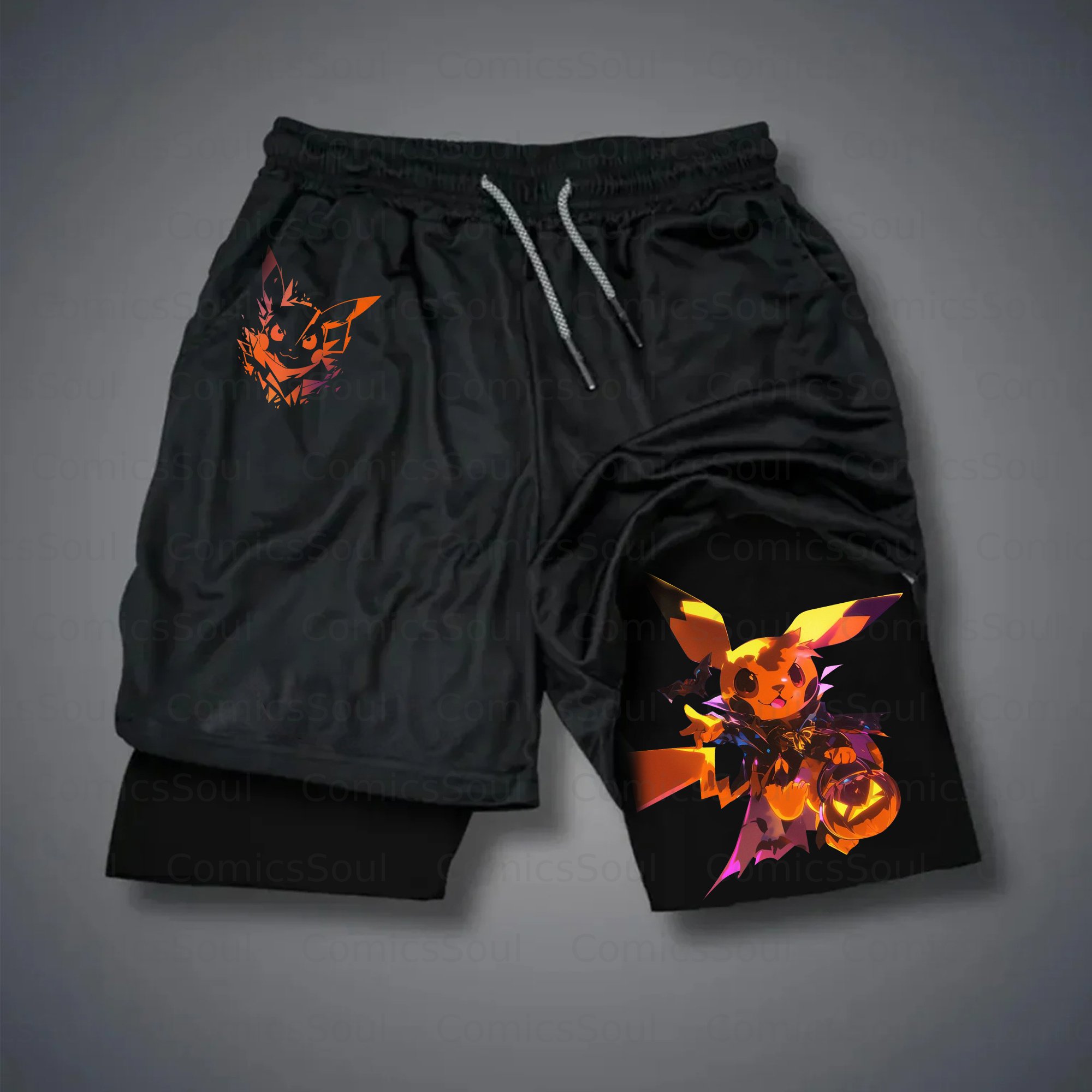 Unisex Casual Halloween Anime Streetwear Shorts