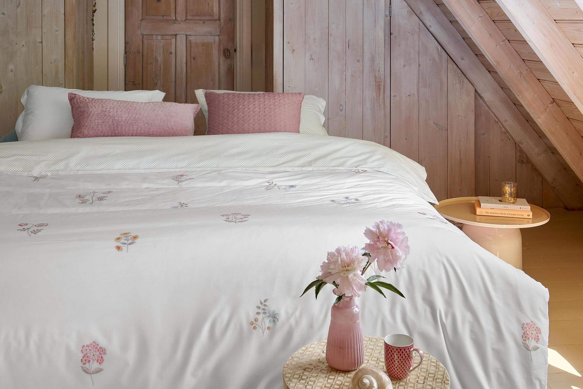 Pillowcase Mughal Flower Off-white