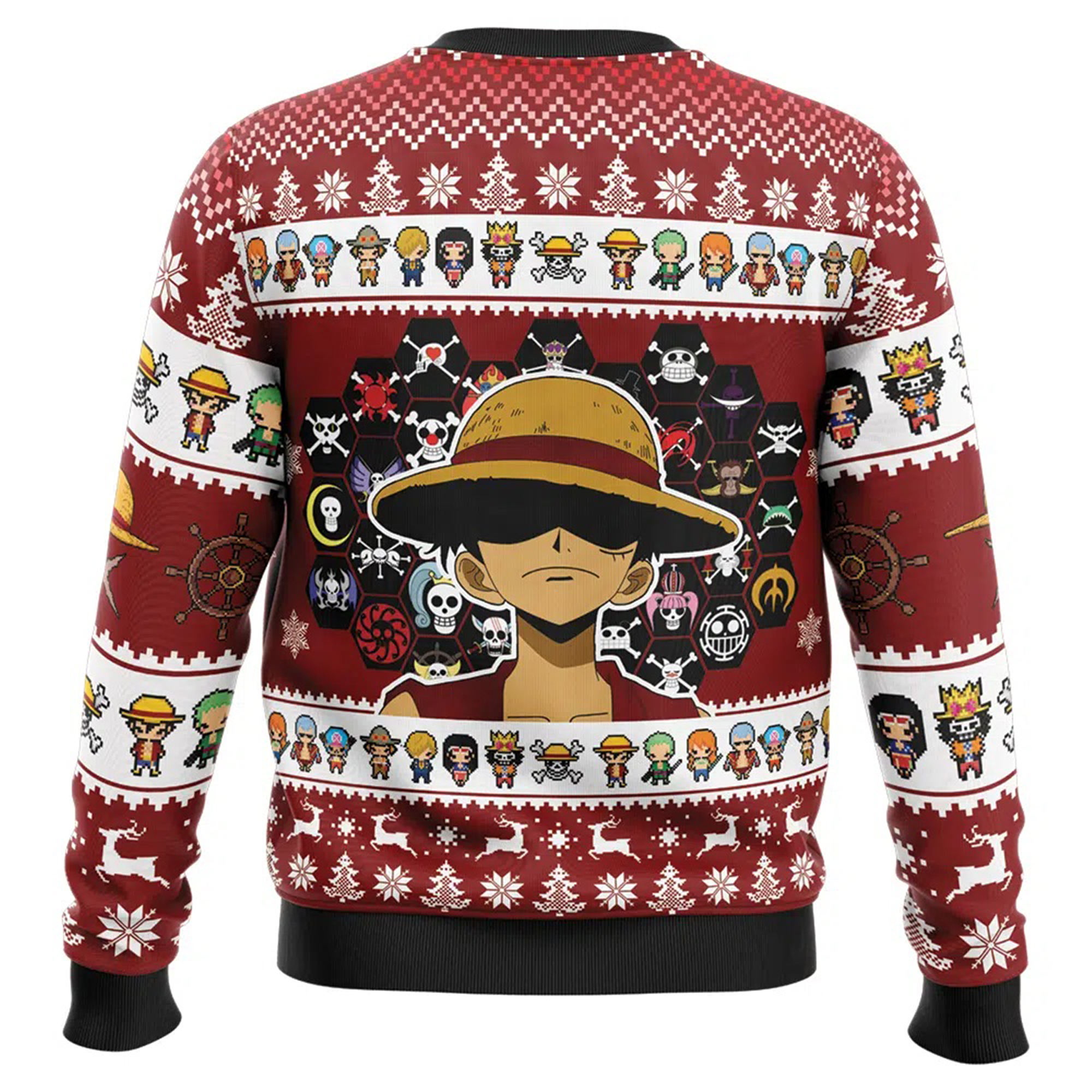 Unisex Anime Ugly Christmas Sweater TeeThreads Sustain the Scene with Custom Apparel