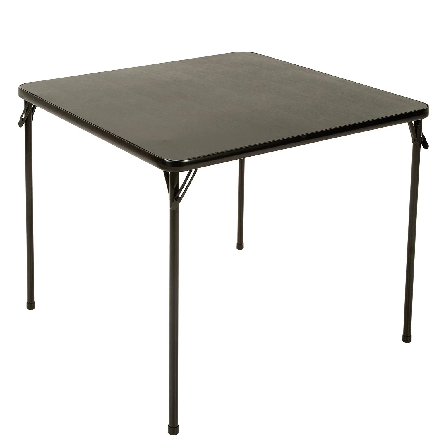 COSCO 5-Piece Folding Set with Card Table and 4 Vinyl Padded Chairs, Black - Image 2