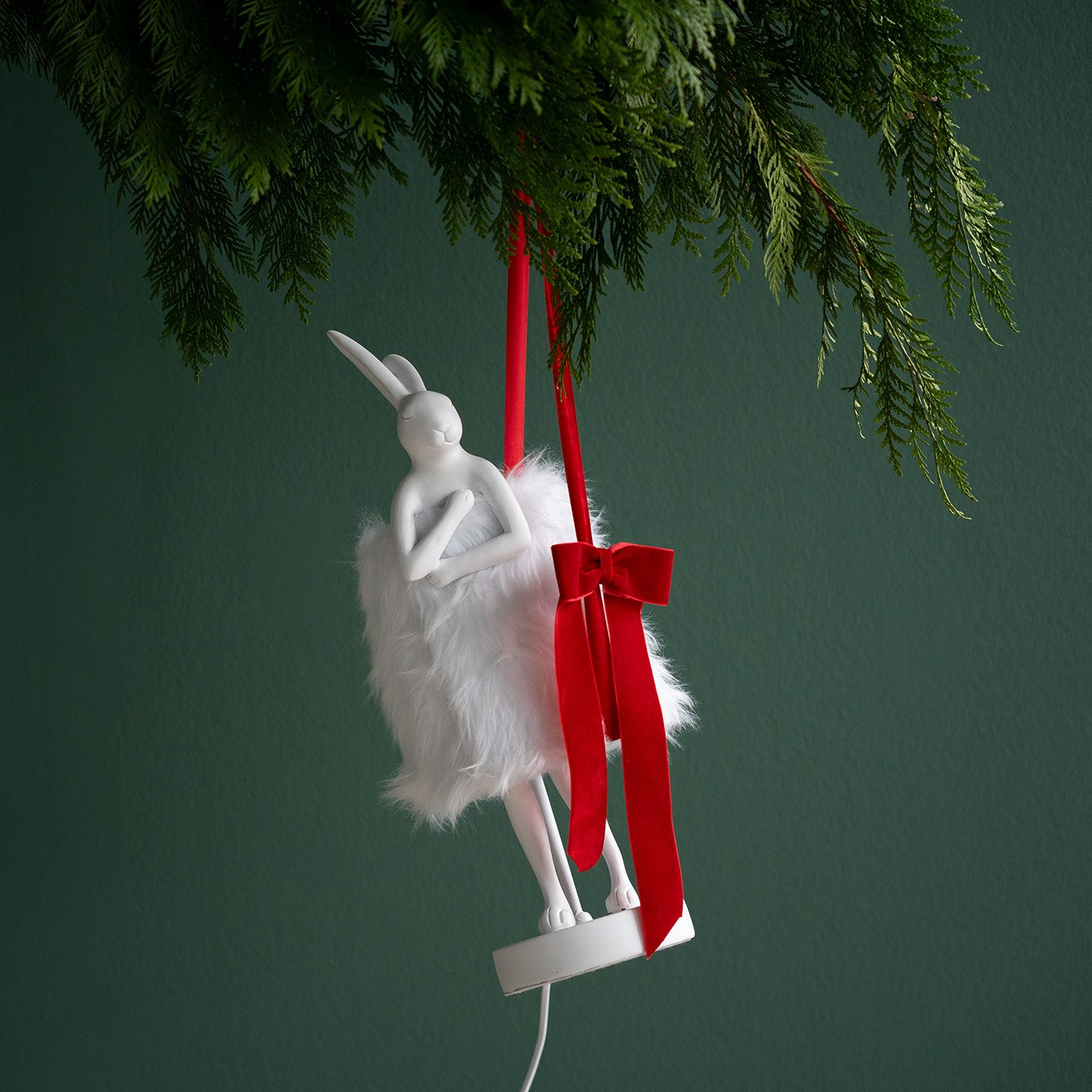 Tafellamp Animal konijn Fluff 68cm wit Kare Design