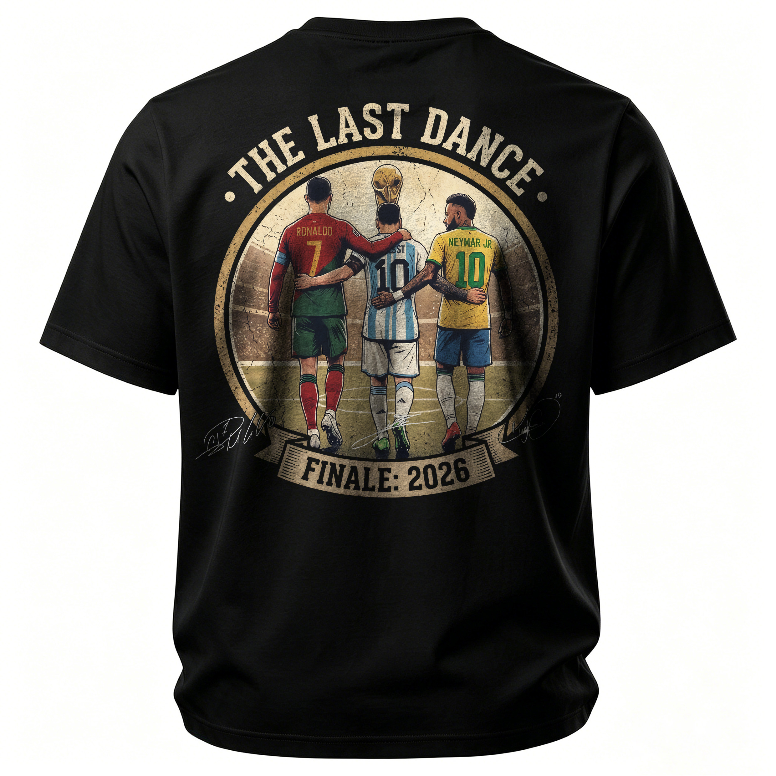 The Last Dance 2026 Finale Soccer Star Printed Unisex Oversized T-shirt