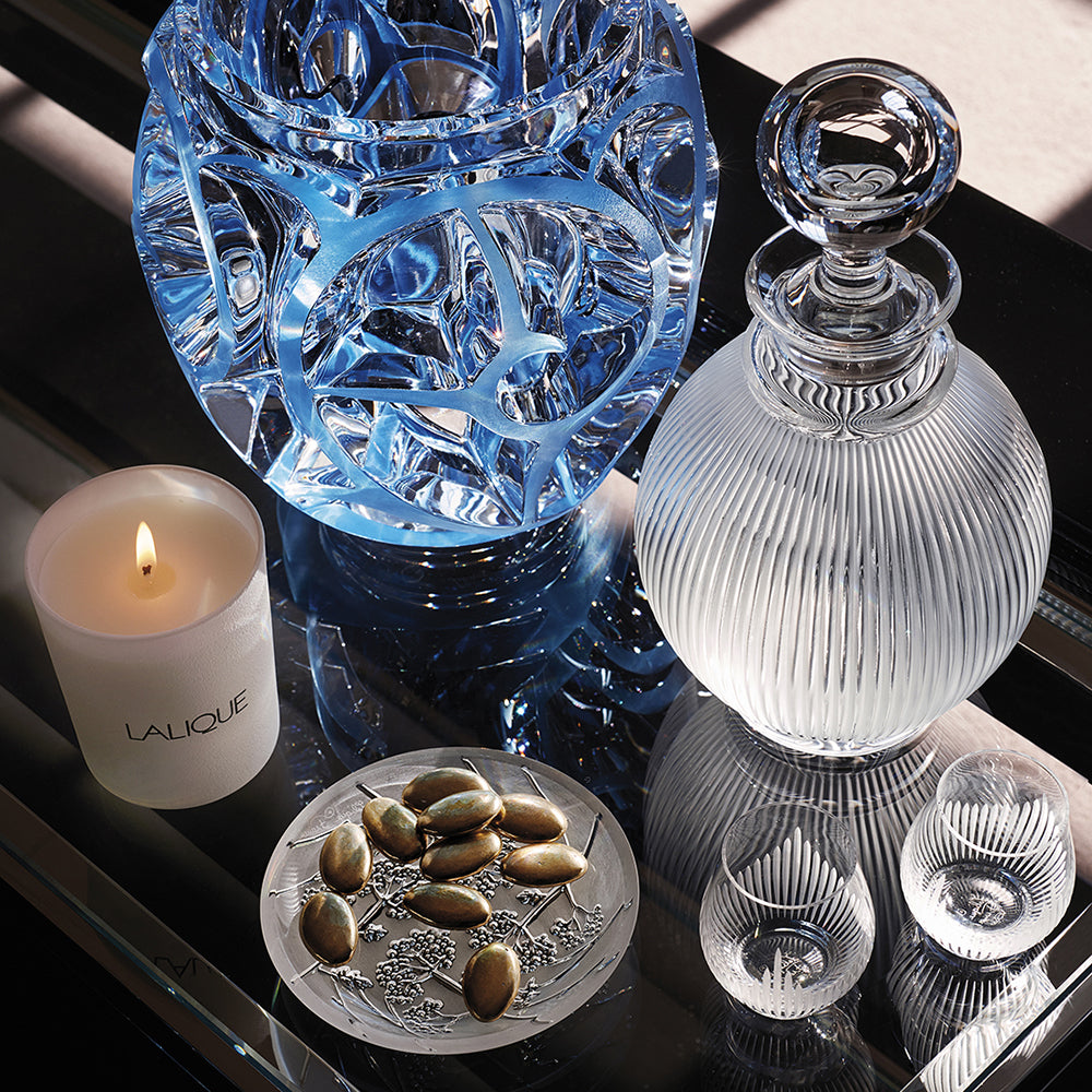 COUPELLE PLATE OMBELLES - CRISTAL INCOLORE