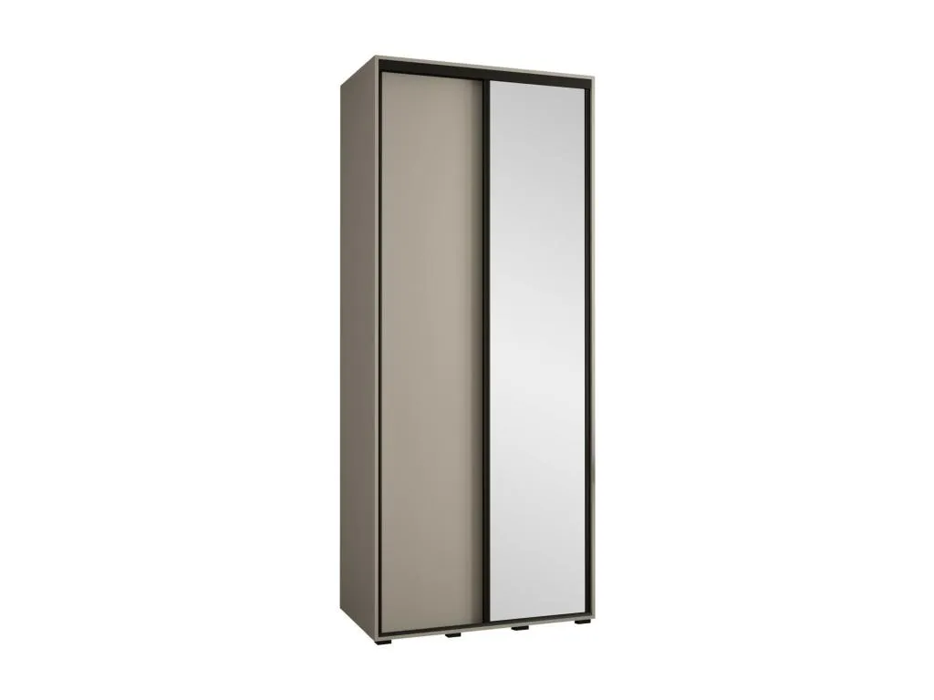 Armario Decopractico 495 Negro | Cachemira 235x120x60cm Puertas de armario - Correderas LDNA13611