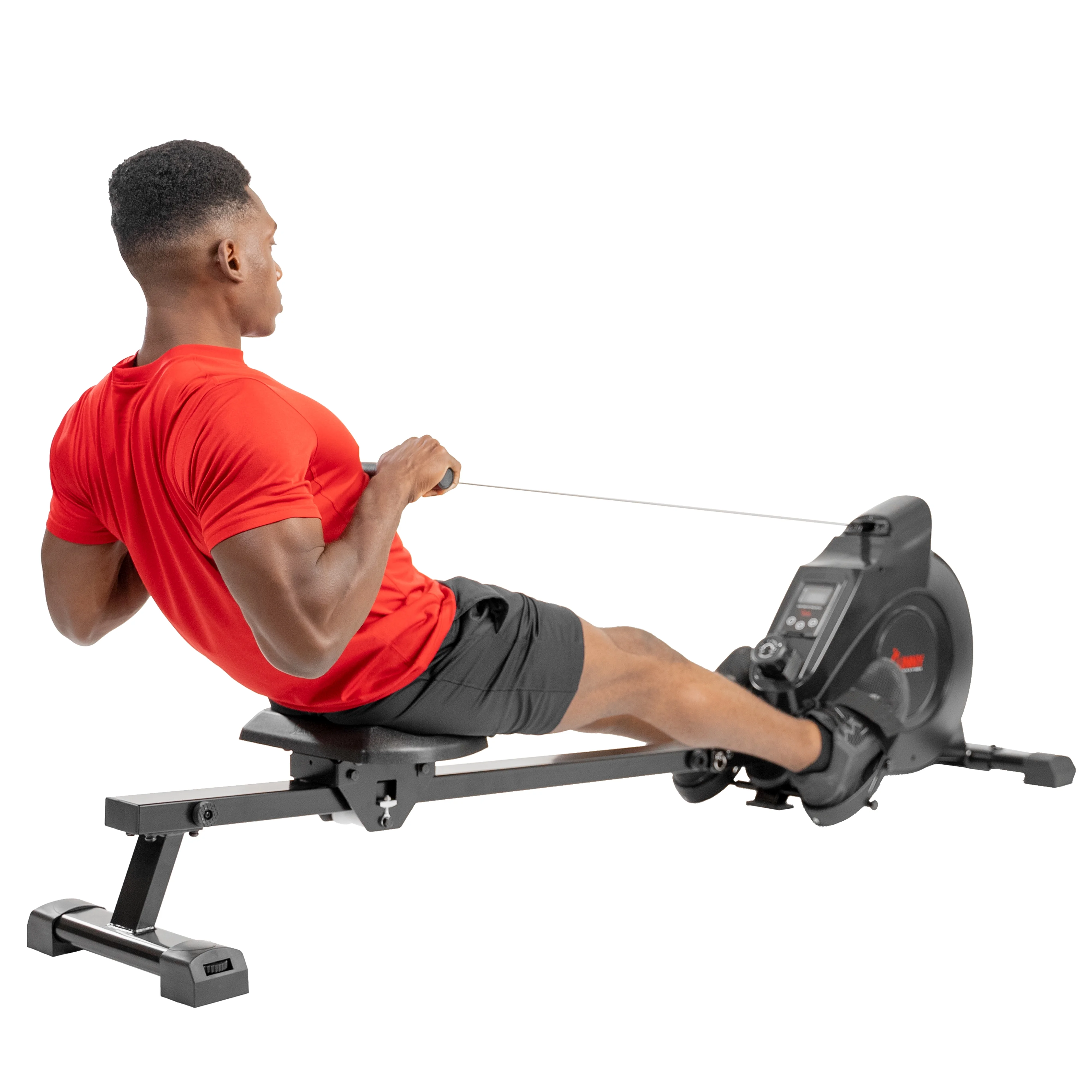Sunny Health & Fitness 53.4" Extended Slide Rail Magnetic Rowing Machine Rower with Free SunnyFit App Membership - SF-RW5515 - Image 13