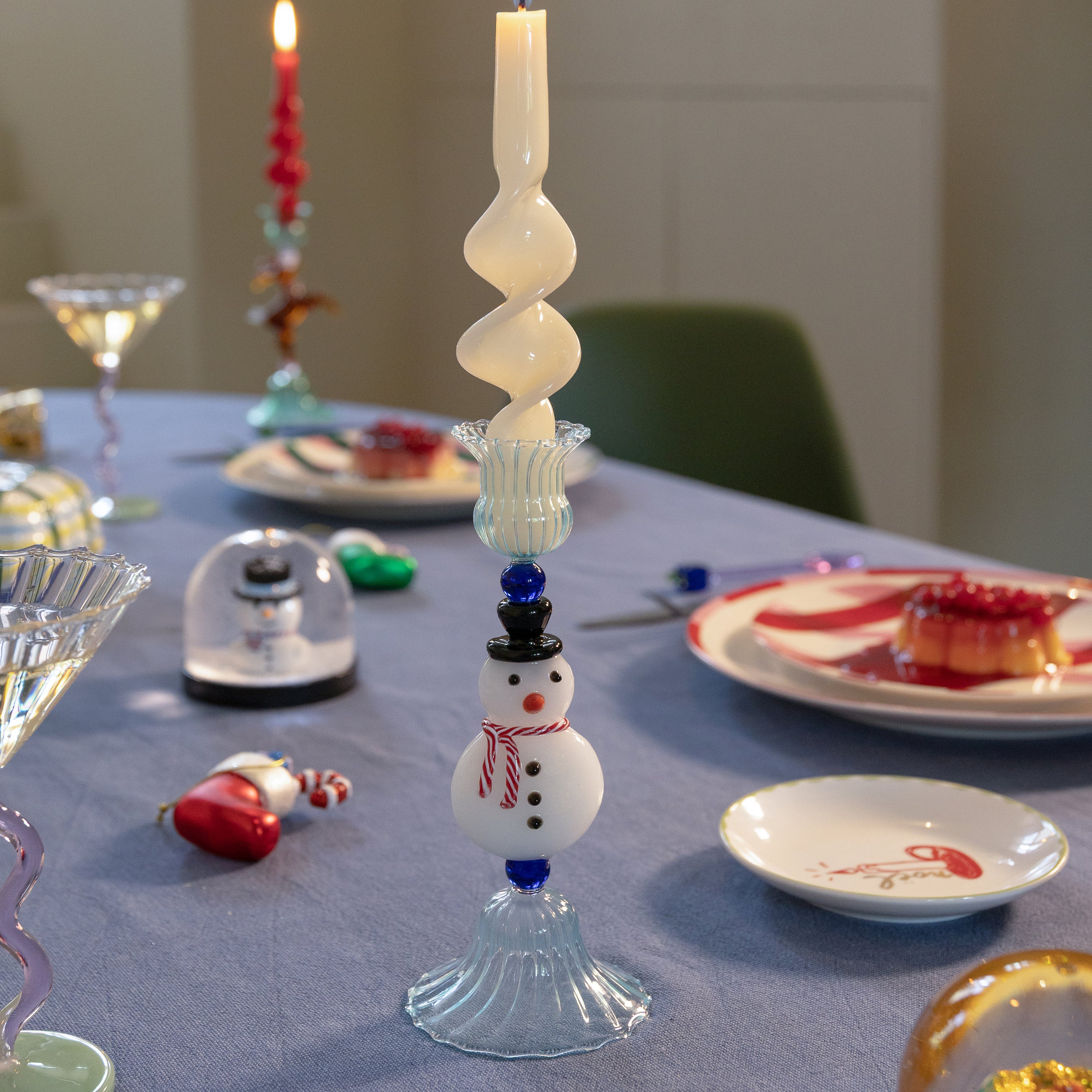 &k amsterdam Merry Kandelaar - Sneeuwman