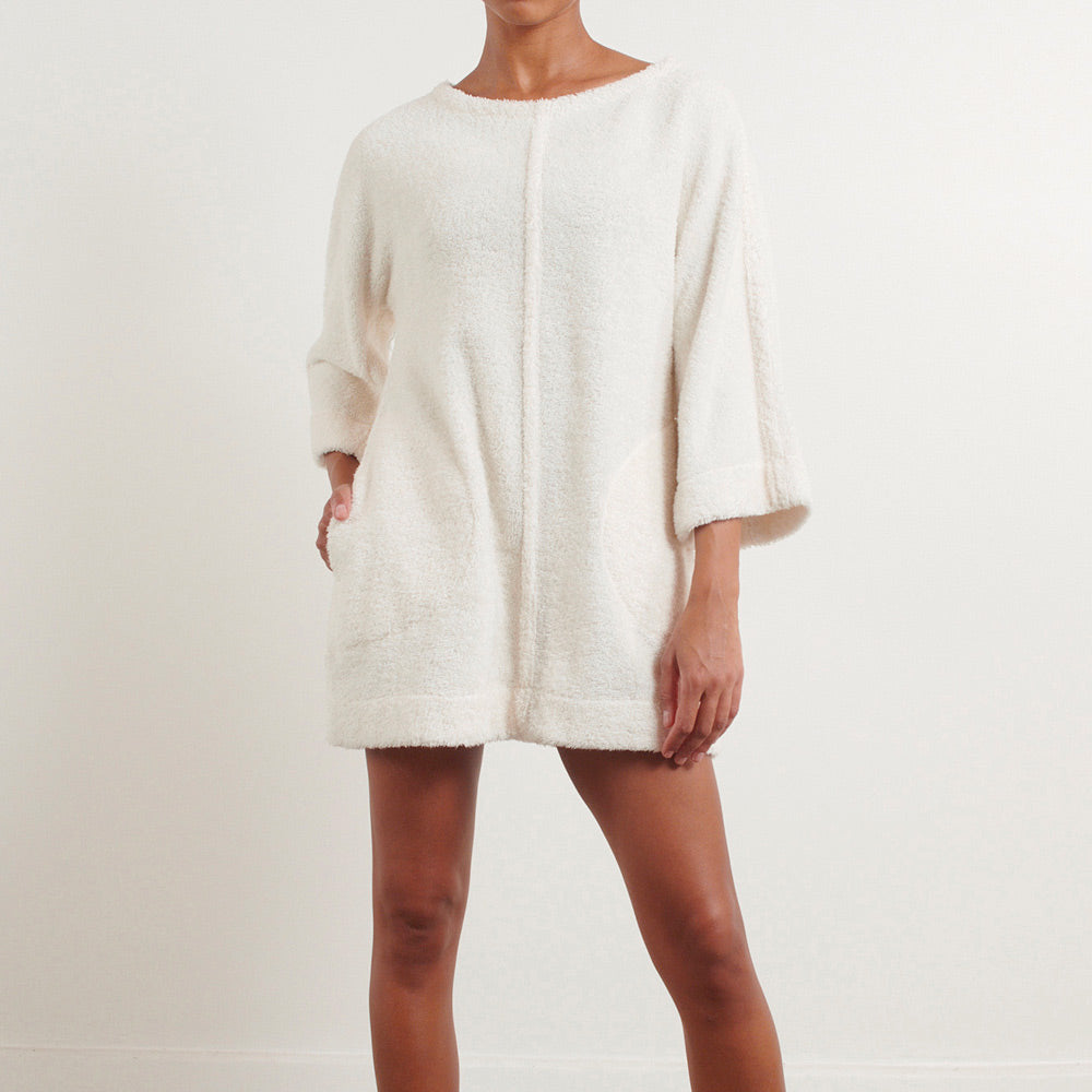 Simone Fan - Robe The Mini Dress - Ecru