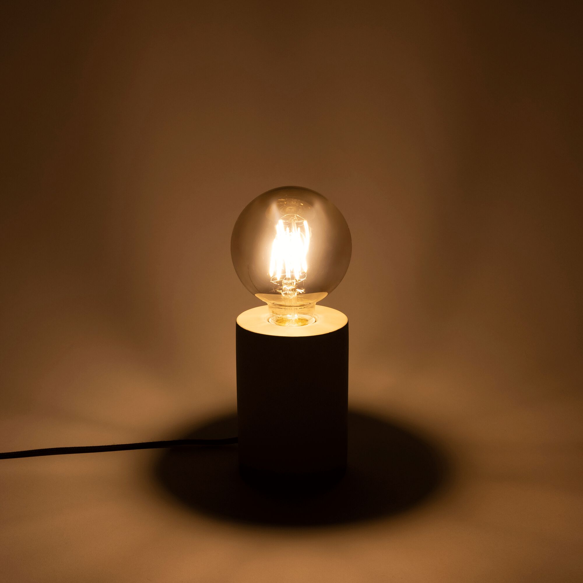 GLOBE - Ampoule LED décorative grise D9,5cm culot E27